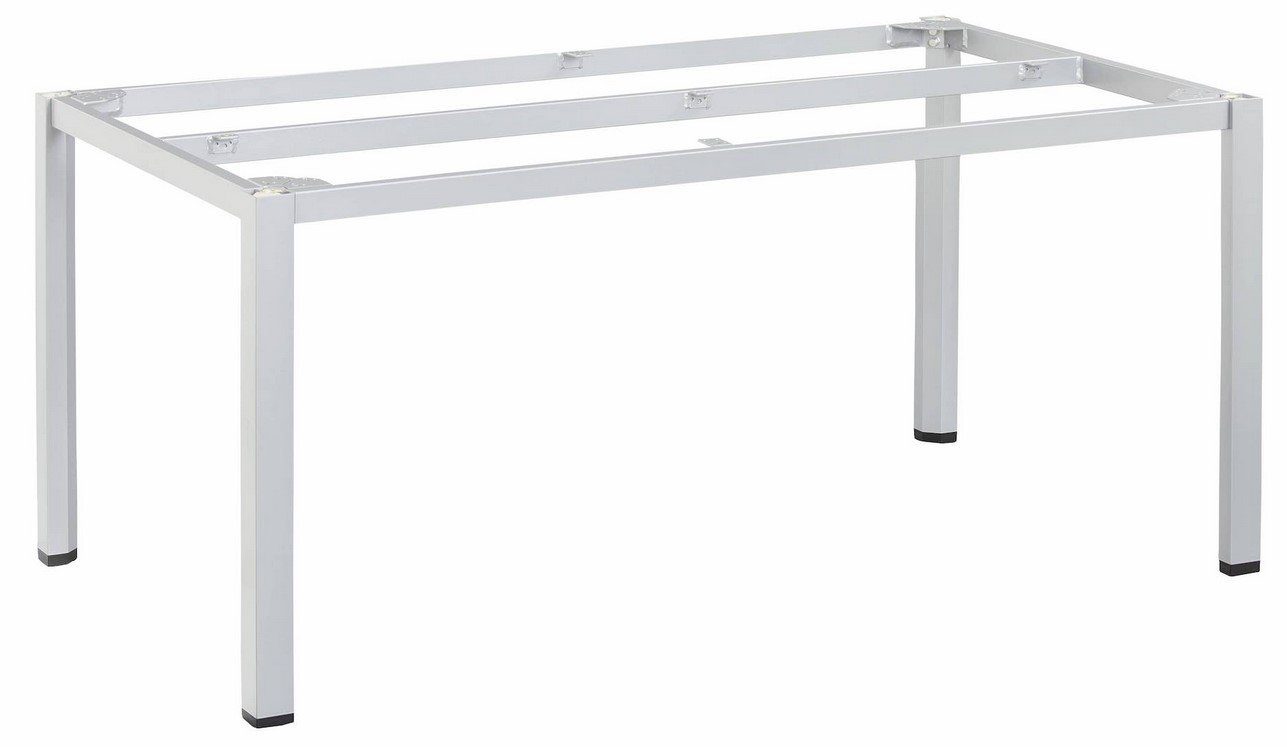 KETTLER Gartentisch Kettler Cubic Tischplatte grau 220x95cm mit Gartentisch HPL Edelstahl