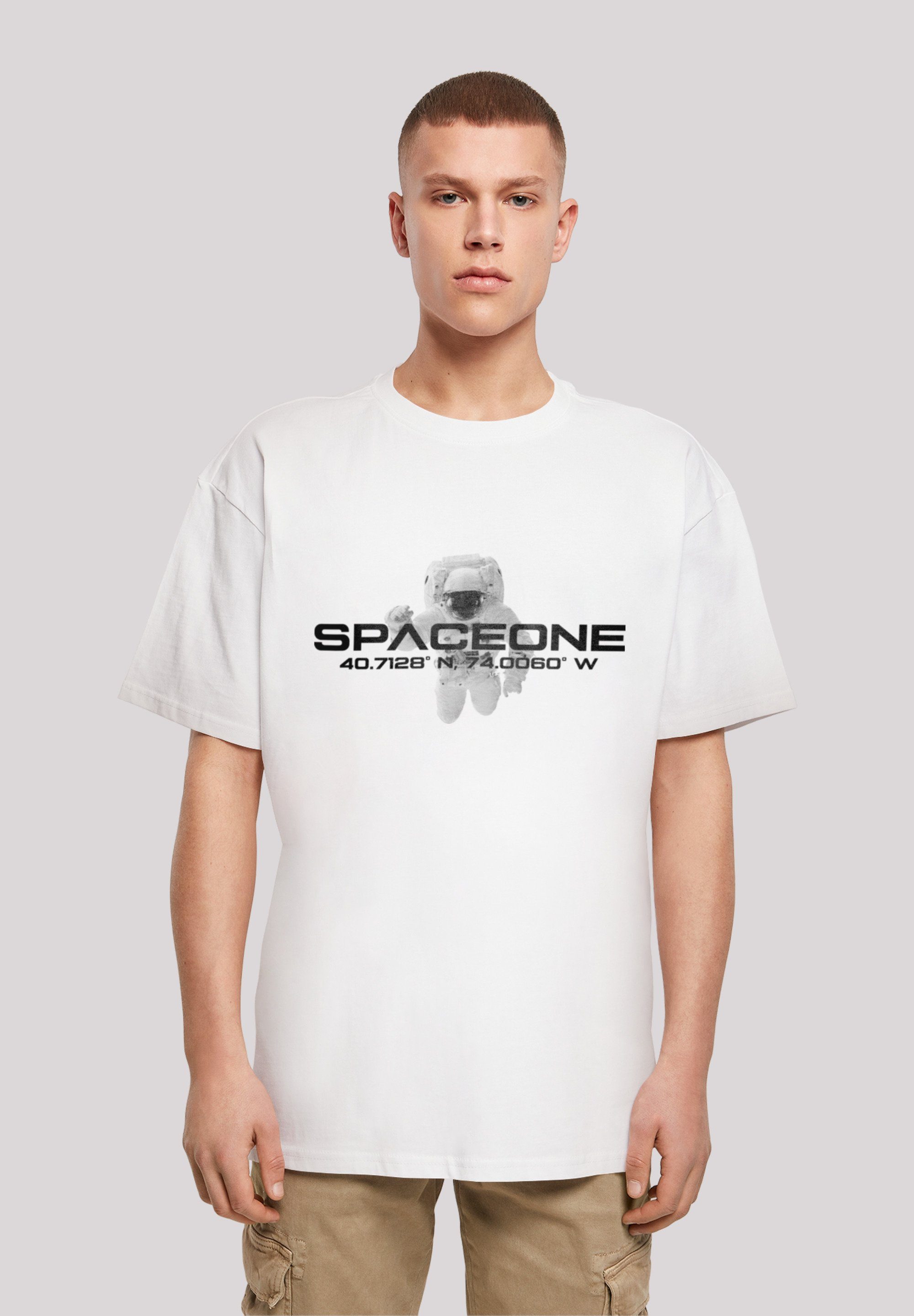 F4NT4STIC T-Shirt PHIBER SpaceOne Astronaut Print weiß