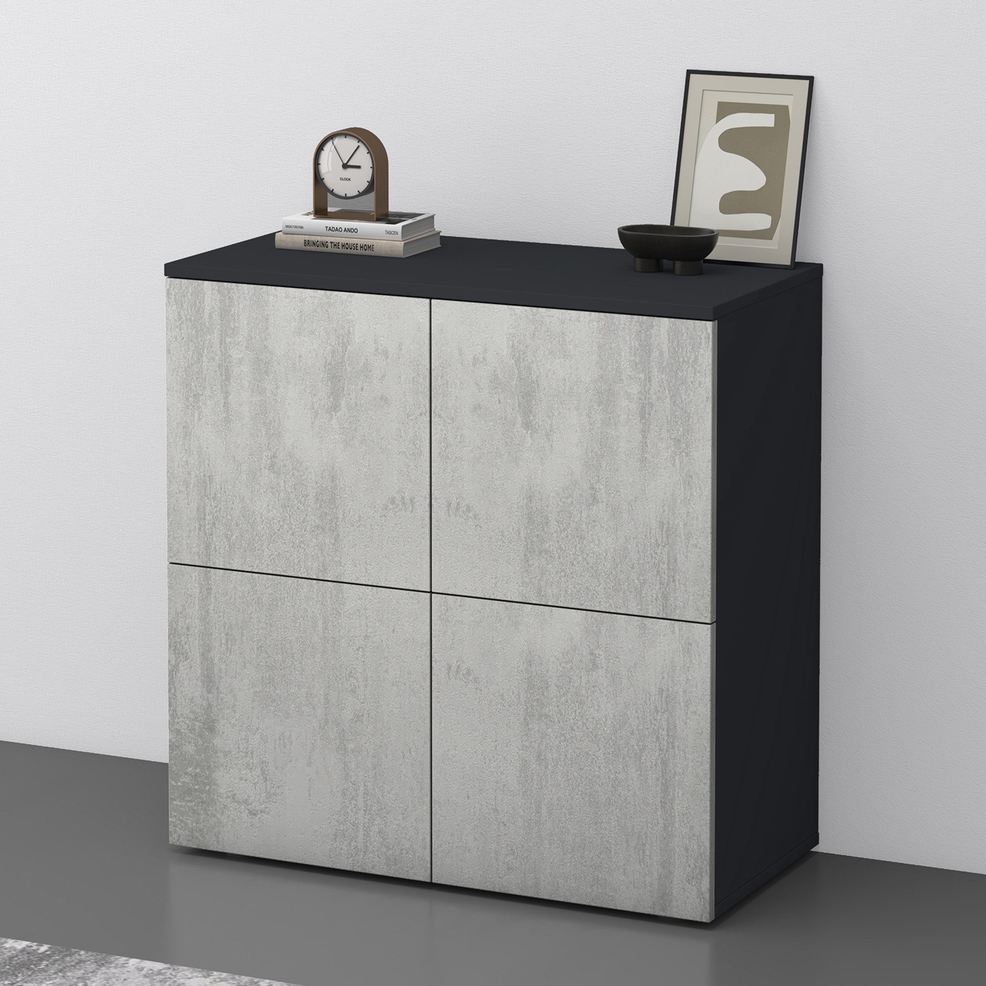 doporro Sideboard Kommode Möbel Mehrzweckschrank Push-to-Open günstig online kaufen