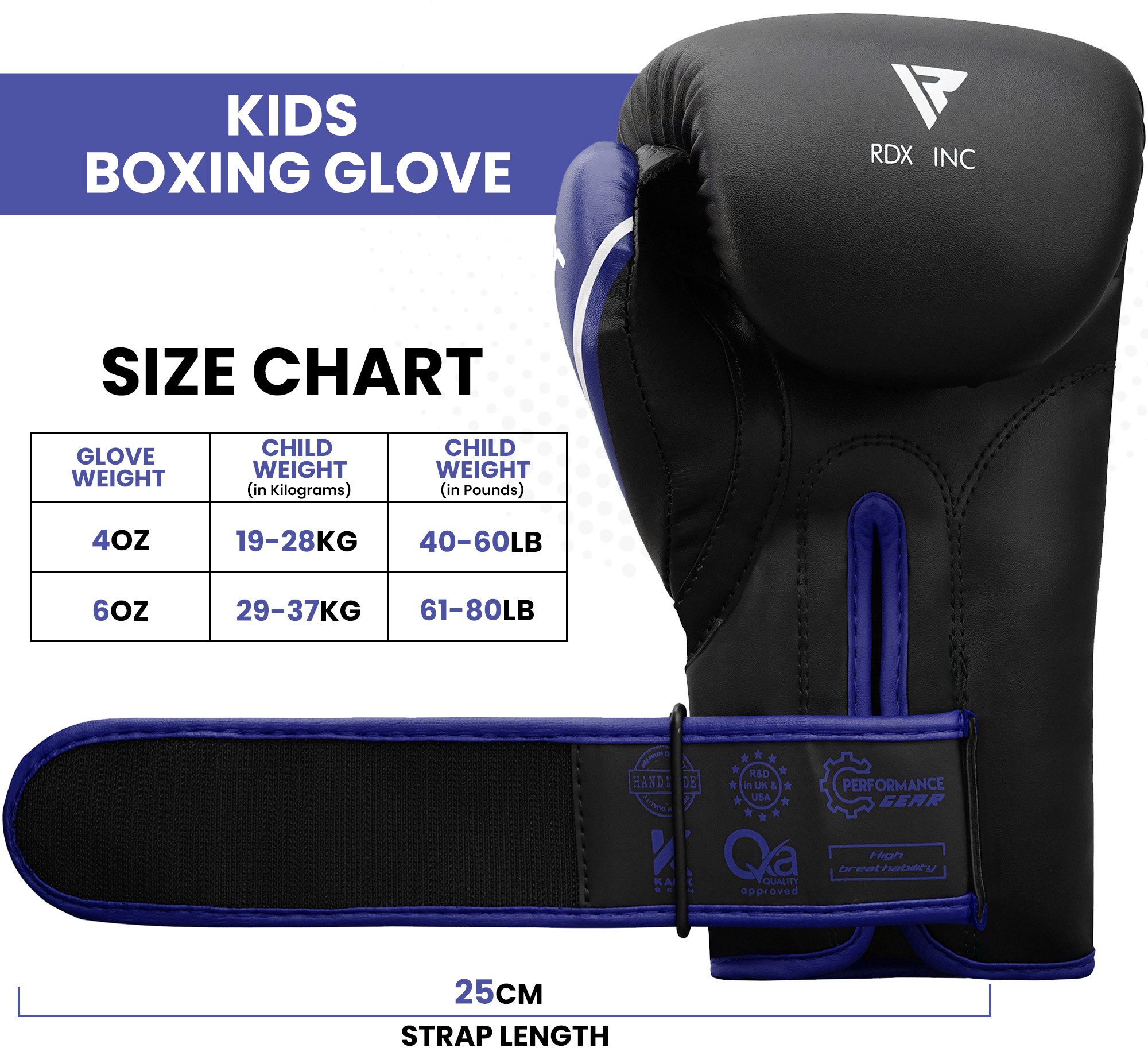 RDX Sports Kinderboxhandschuhe RDX Kinder Boxhandschuhe,Muay Thai Sparring MMA Kickboxen Kampf – Bild 2 von 5