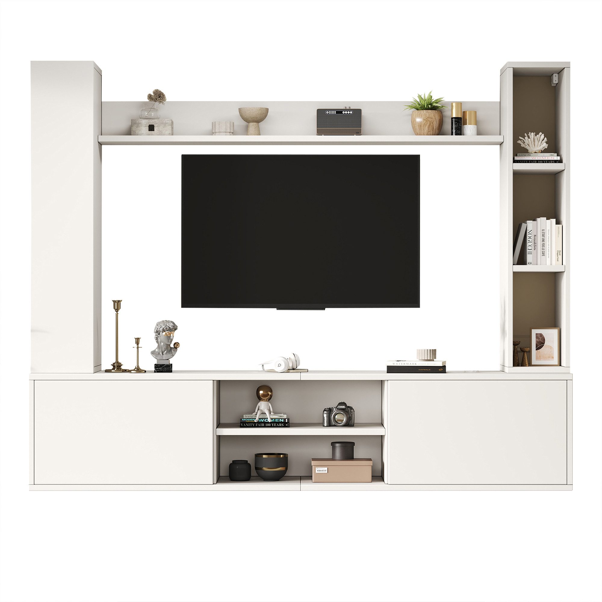 KLAM HOME Wohnwand 180*35*33.5cm TV Wohnwand-set günstig online kaufen