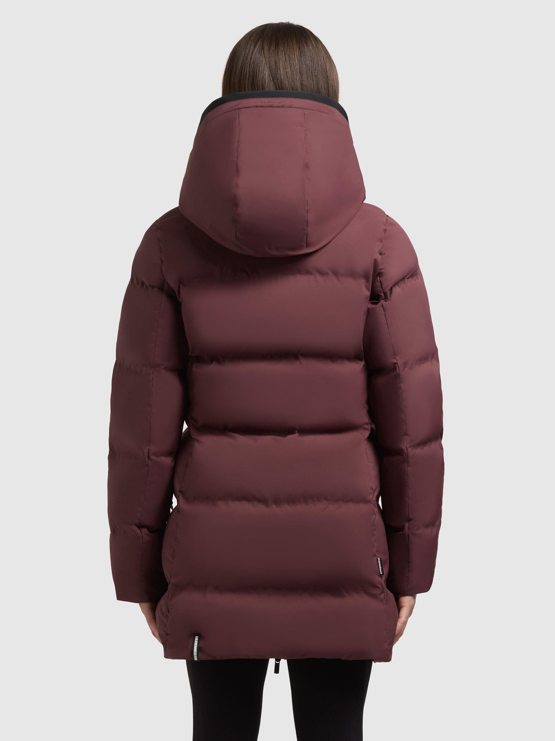 khujo Kurzmantel Tanare4 Warmer Damen Puffermantel mit Kapuze