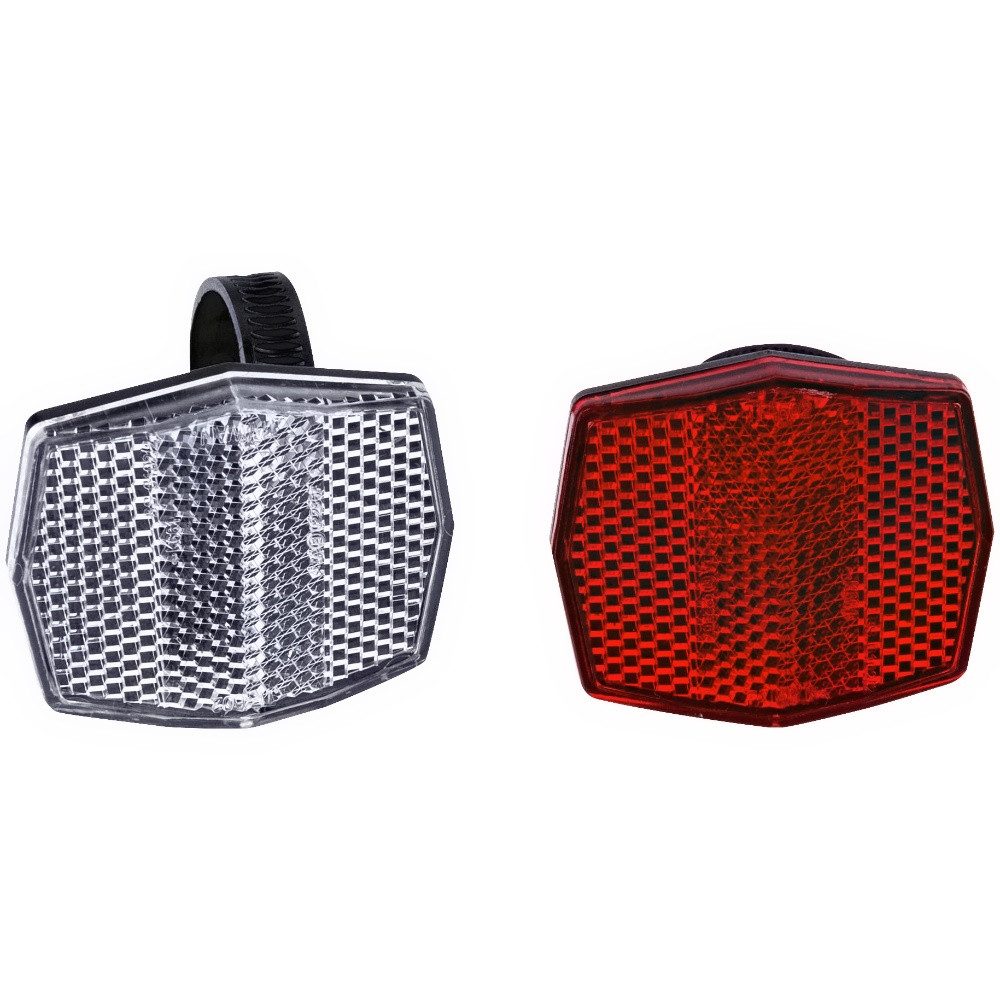 Fahrradreflektor CONTEC Reflektor Flexion" + CT REFLEKTOR-SET FLEXION SET A 2 ST. weiß