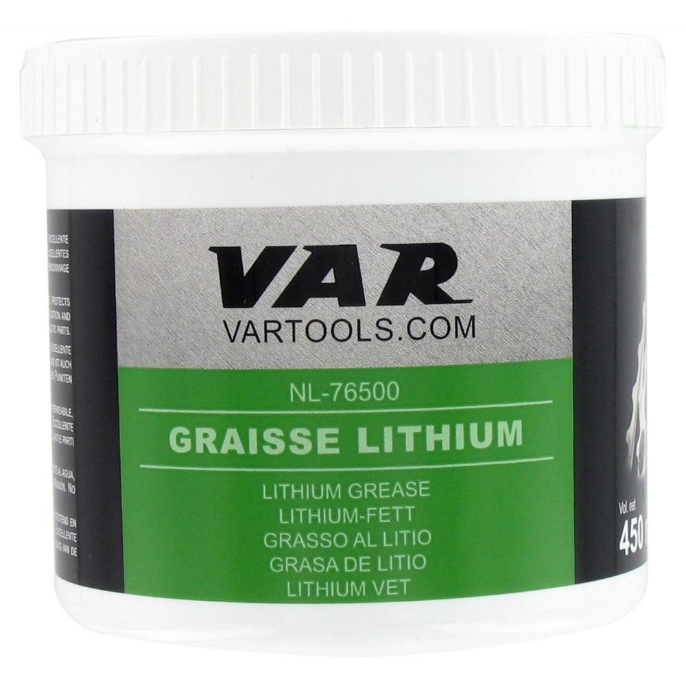 VAR VAR Lithium Lagerfett NL-76500 450 ml 450 - wasserfestes Hochleistungs Zweiradreiniger