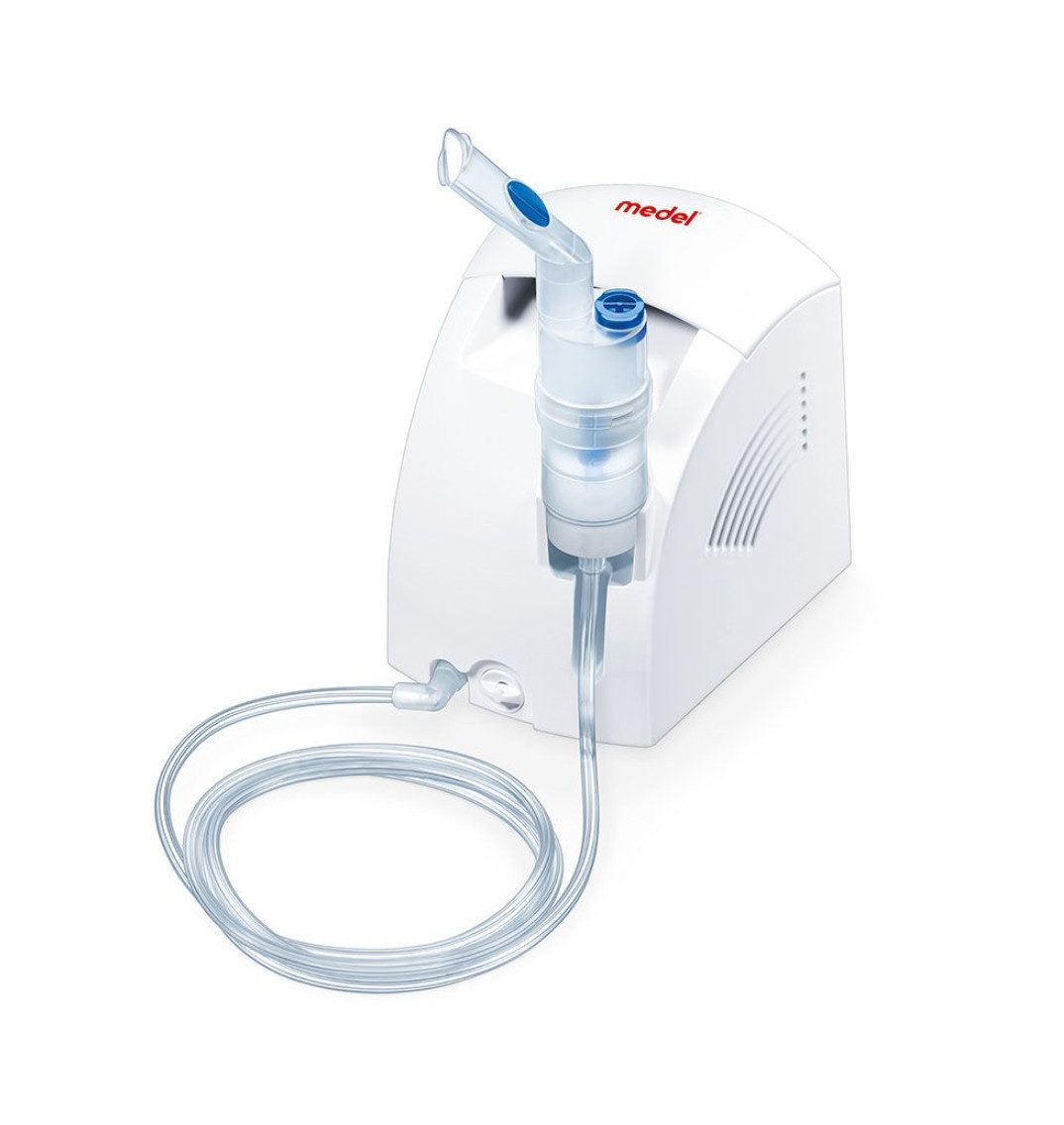 BEURER Inhalator MEDEL AIR PLUS Inhalator, Komplettes Inhalationsset 1-tlg., Inhalationsgerät für Asthma und Erkältungen, Einfache Bedienung, Langlebigkeit und Zuverlässigkeit