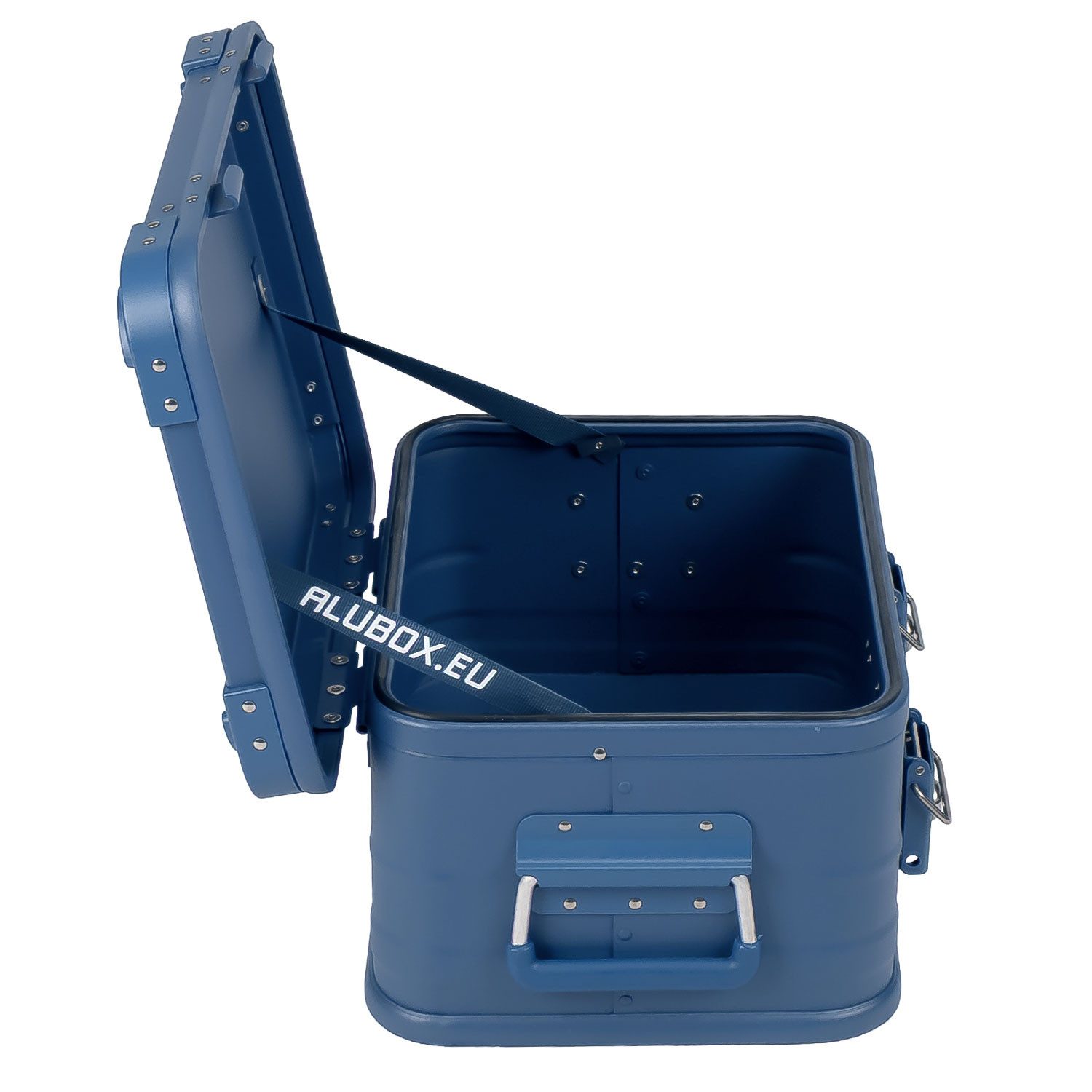 ALUBOX Kiste mit Deckel Metallkiste Spielzeugkiste E18 Liter (Abmessungen 42 x 32 x 20 cm), 7 verschiedene Farben - stapelbar & abschließbar