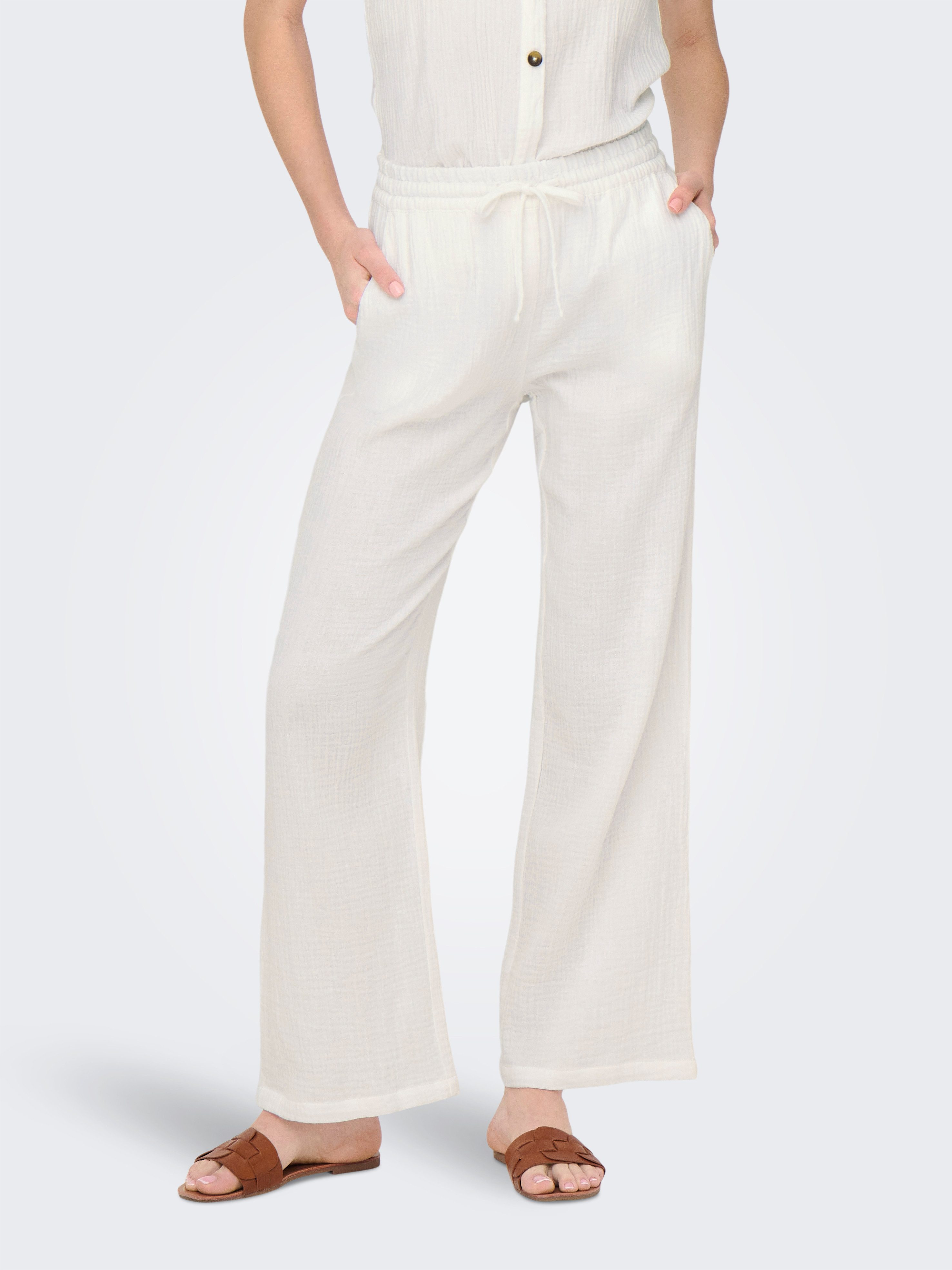 JDY Schlupfhose JDYTHEIS LIFE WIDE PANT WVN NOOS Baumwolle günstig online kaufen