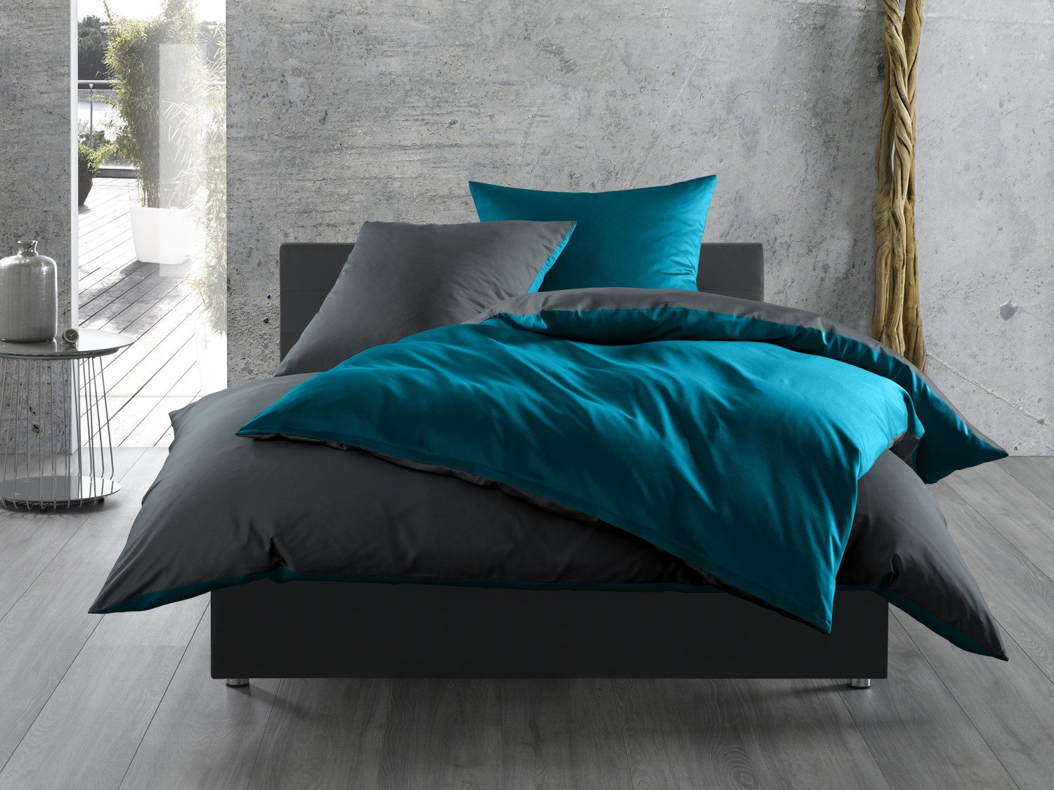 BETTWAESCHE-MIT-STIL Bettwäsche Mako Satin Wendebettwäsche, Mako-Satin, günstig online kaufen