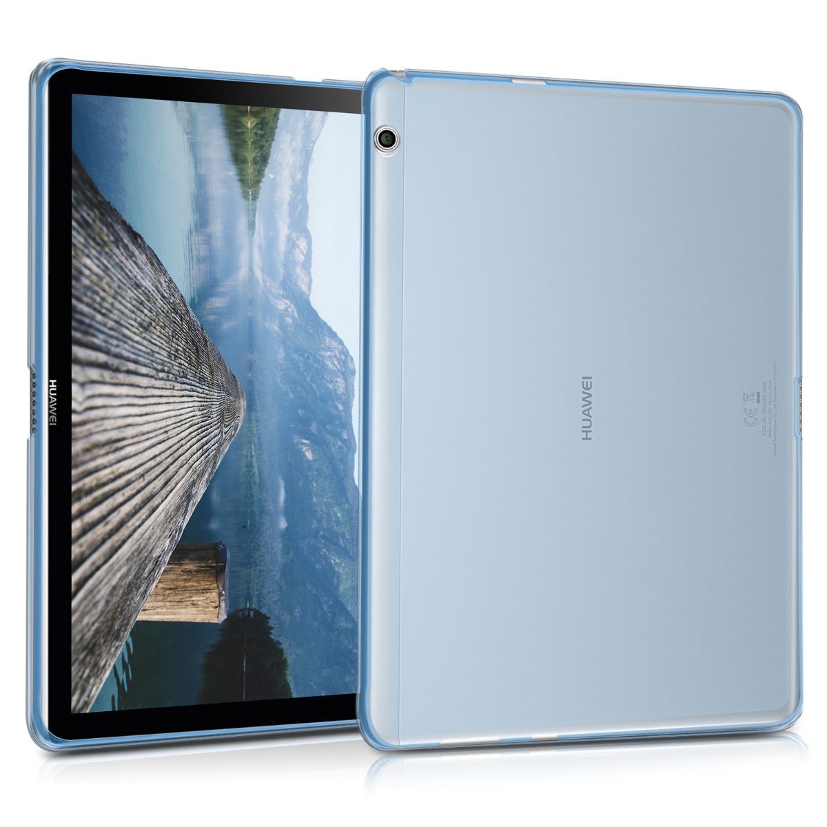 kwmobile Tablet-Hülle Hülle für Huawei MediaPad T3 10, Silikon Case  transparent - Tablet Cover Tablethülle gummiert