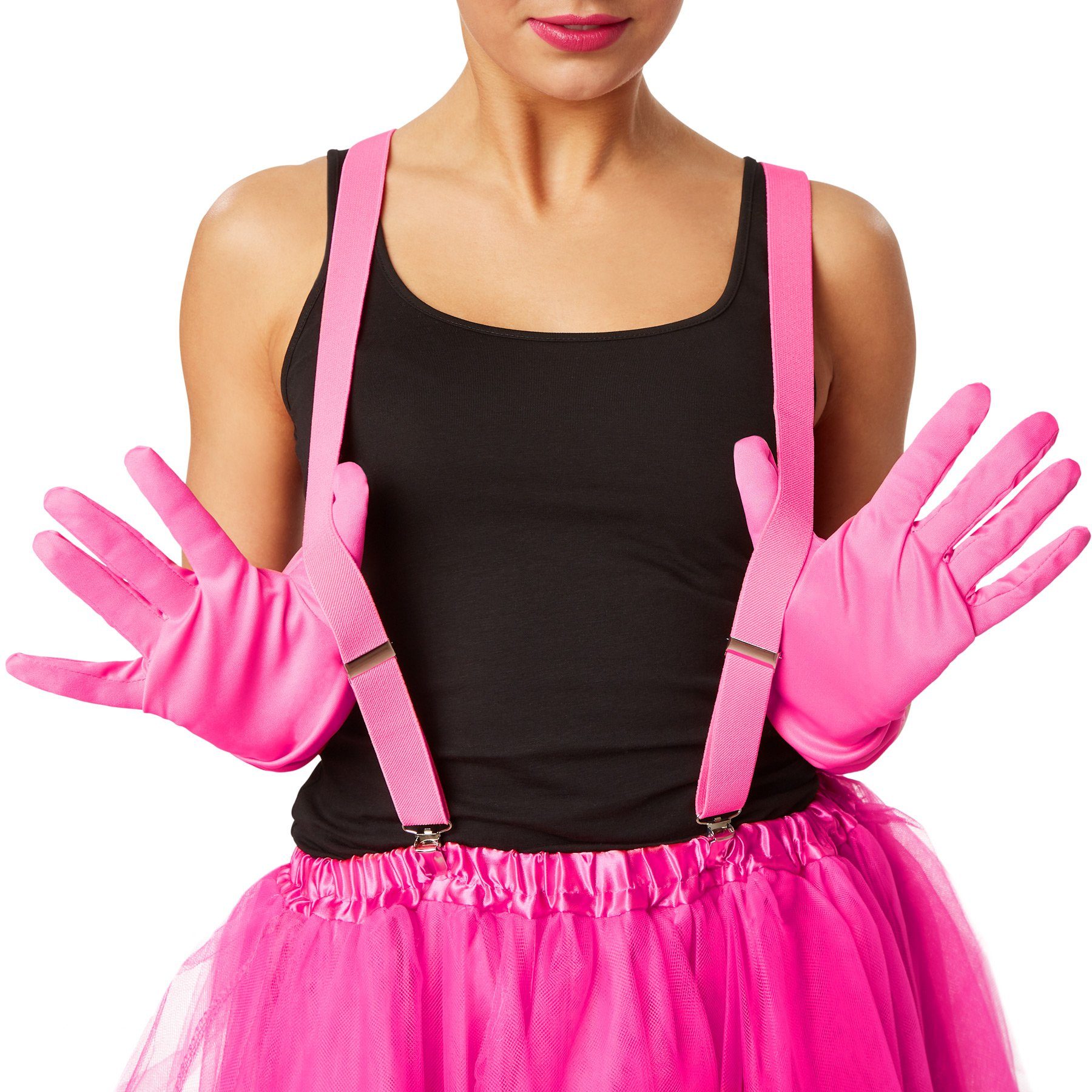 dressforfun Minirock Ballettrock, Kombinierbar für ein individuelles Faschingsoutfit (Tutu, Konfektionsgröße XXL in pink) Tutu mit Gummizug und Satinunterrock,  – Bild 5 von 5