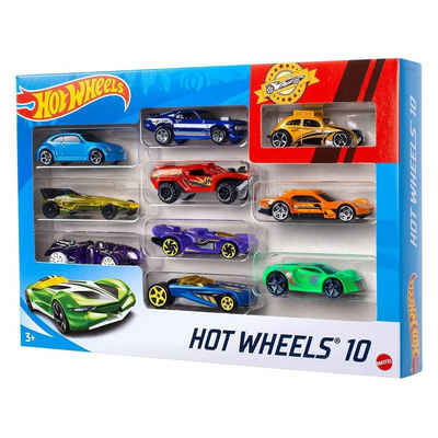 Mattel® Spielzeug-Auto Mattel 54886 sort. - Hot Wheels - Die Cast Fahrzeuge, 10-er Pack, mehrfach sortiert
