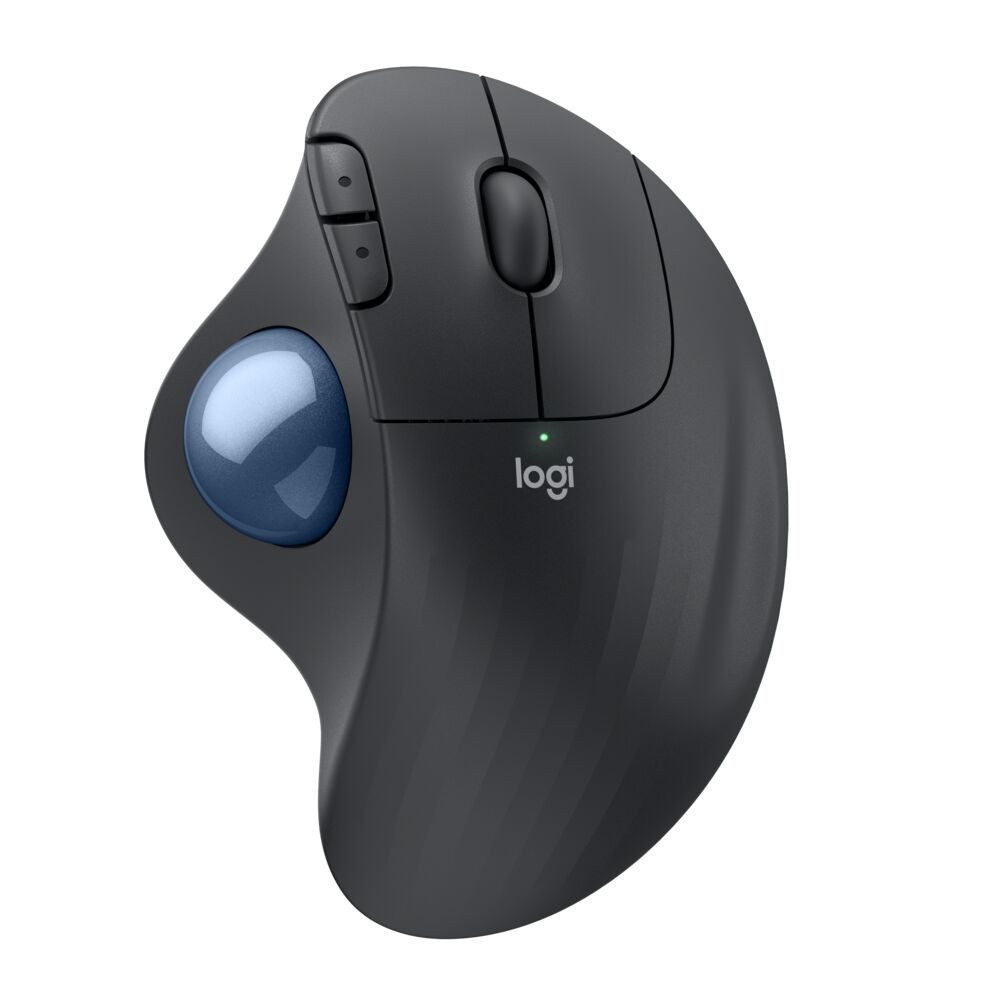 Logitech ERGO M575S Wireless Trackball - GRAPHITE+BLUE BALL - EMEA28-935 Gaming-Maus (kabellos)