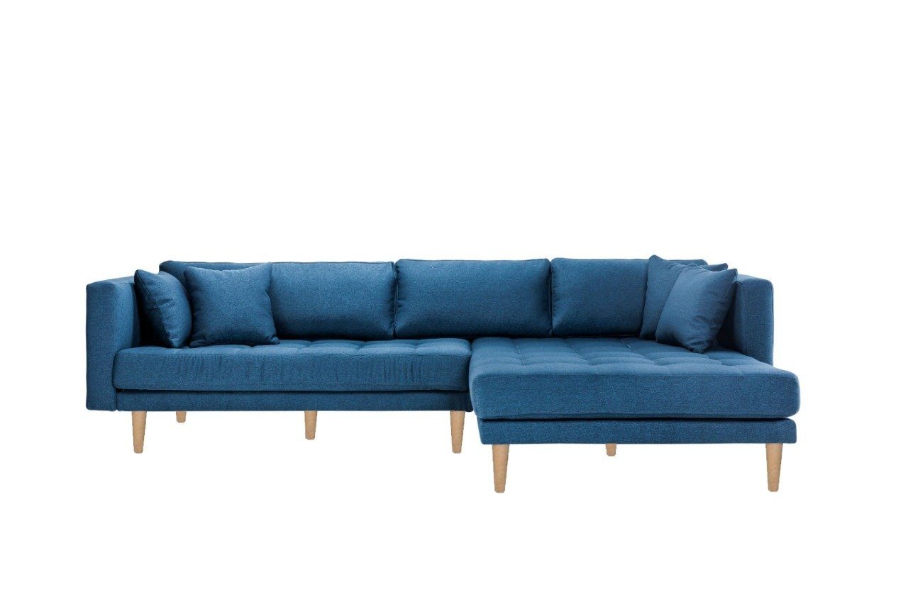 Sofa Cali ebuy24 Blau oder rechts Chaiselongsofa mit links gewendet