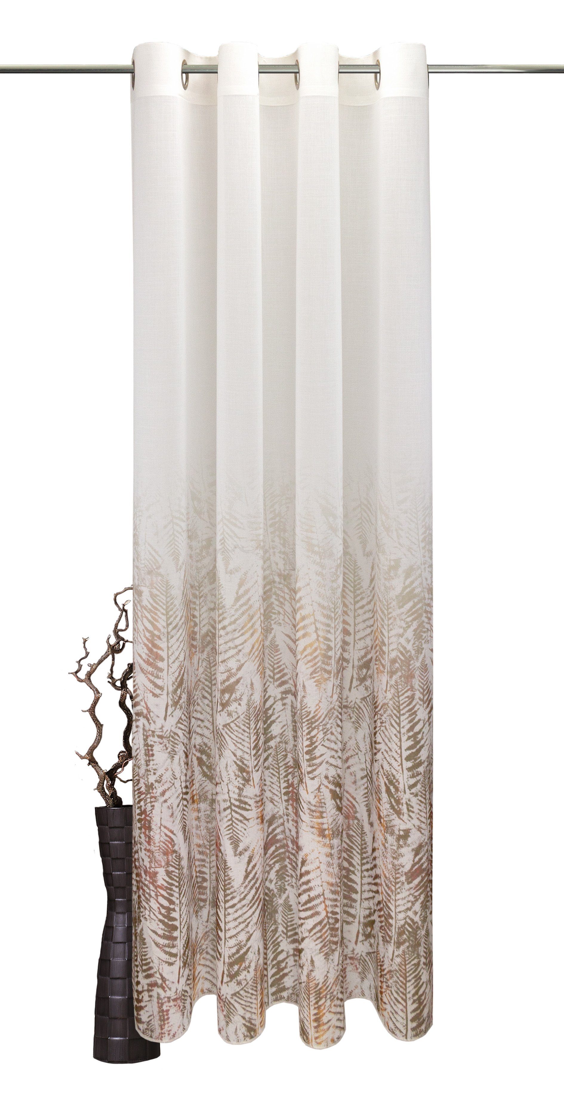 Vorhang Alessa, VHG, Ösen (1 St), Digitaldruck, Farbverlauf, Aquarell rotbraun