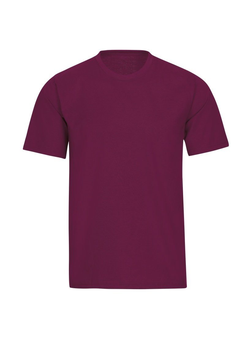 DELUXE T-Shirt Baumwolle TRIGEMA sangria Trigema T-Shirt