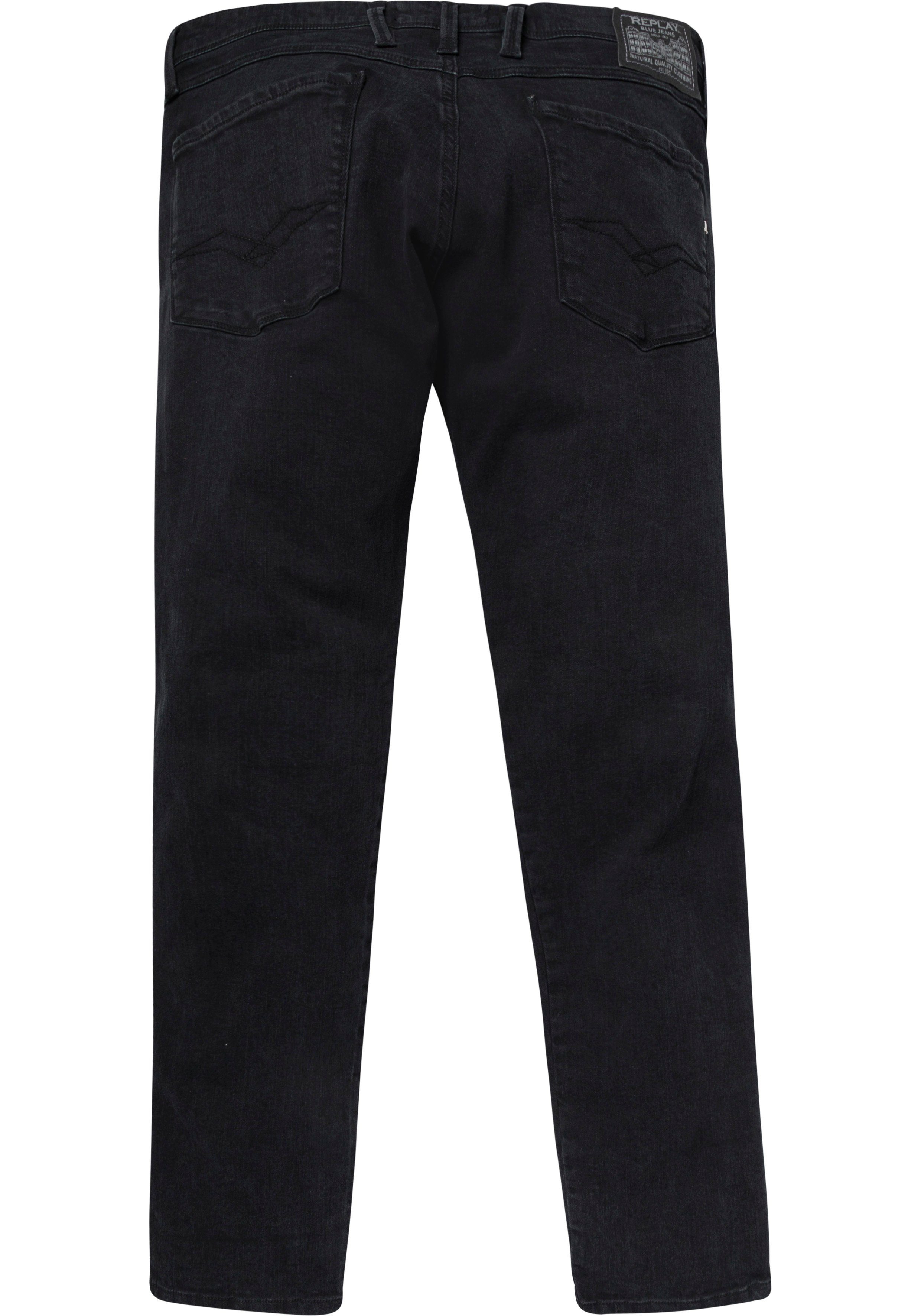 Slim-fit-Jeans Replay ANBASS black-wash