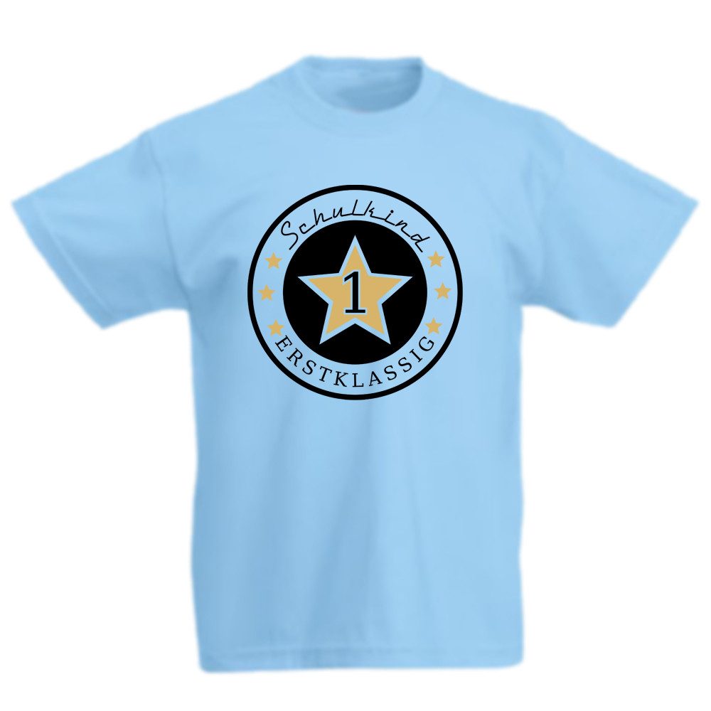 G-graphics T-Shirt Schulkind – 1 – Erstklassig Kinder T-Shirt mit Motiv zur Einschulung