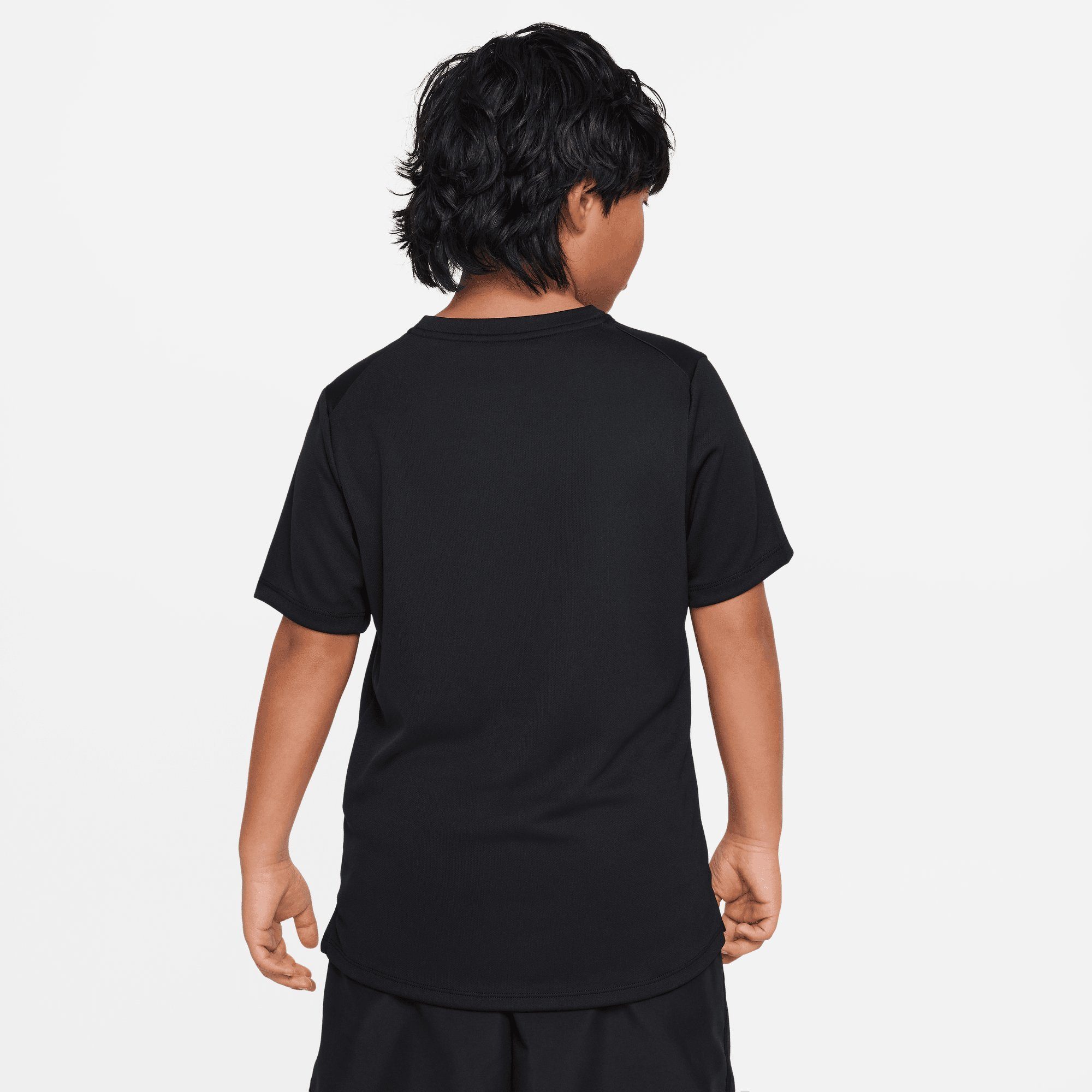 SHORT-SLEEVE BLACK/REFLECTIVE SILV KIDS' TOP TRAINING DRI-FIT Trainingsshirt (BOYS) MILER BIG Nike