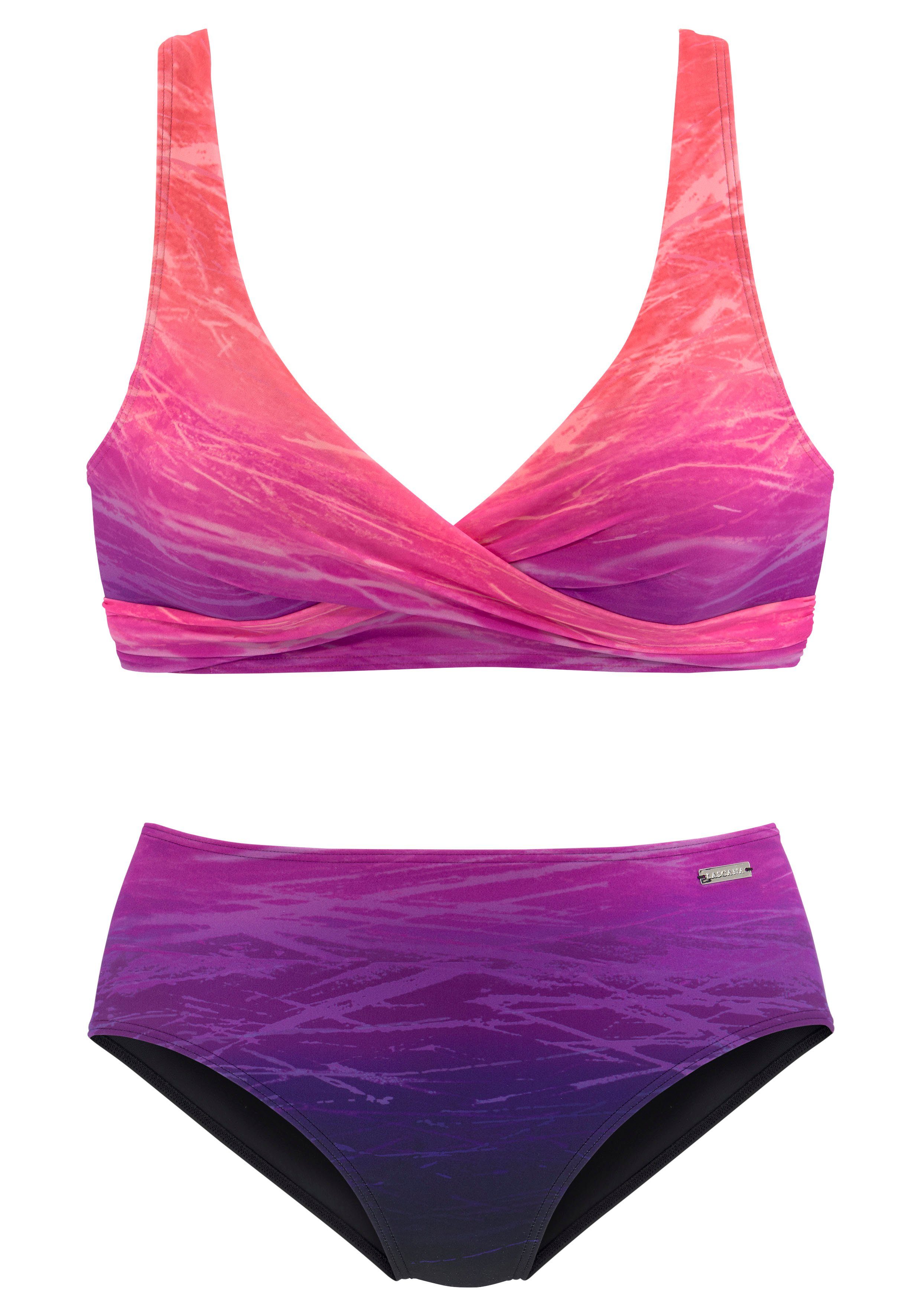 LASCANA Triangel-Bikini mit Farbverlauf günstig online kaufen