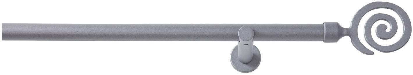 Good Life Vorhangstange Espiral, Ø 20 mm, 1-läufig, Fixmaß, mit Bohren, verschraubt, Metall