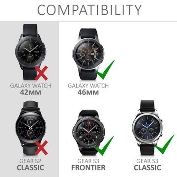 kwmobile Smartwatch-Hülle, Schutzring für Samsung Galaxy Watch (46mm) / Galaxy Gear S3 Frontier
