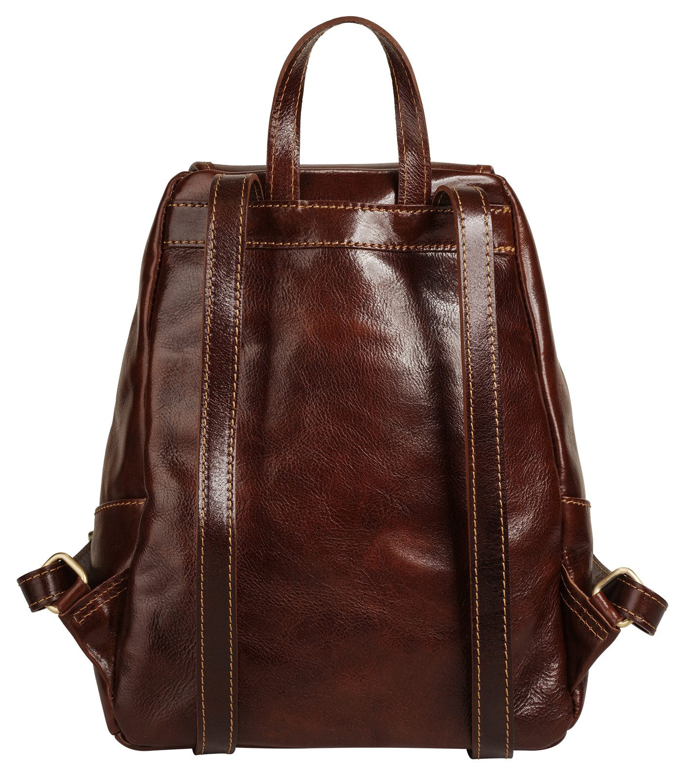 Piké Cityrucksack, echt Leder, Made in Italy