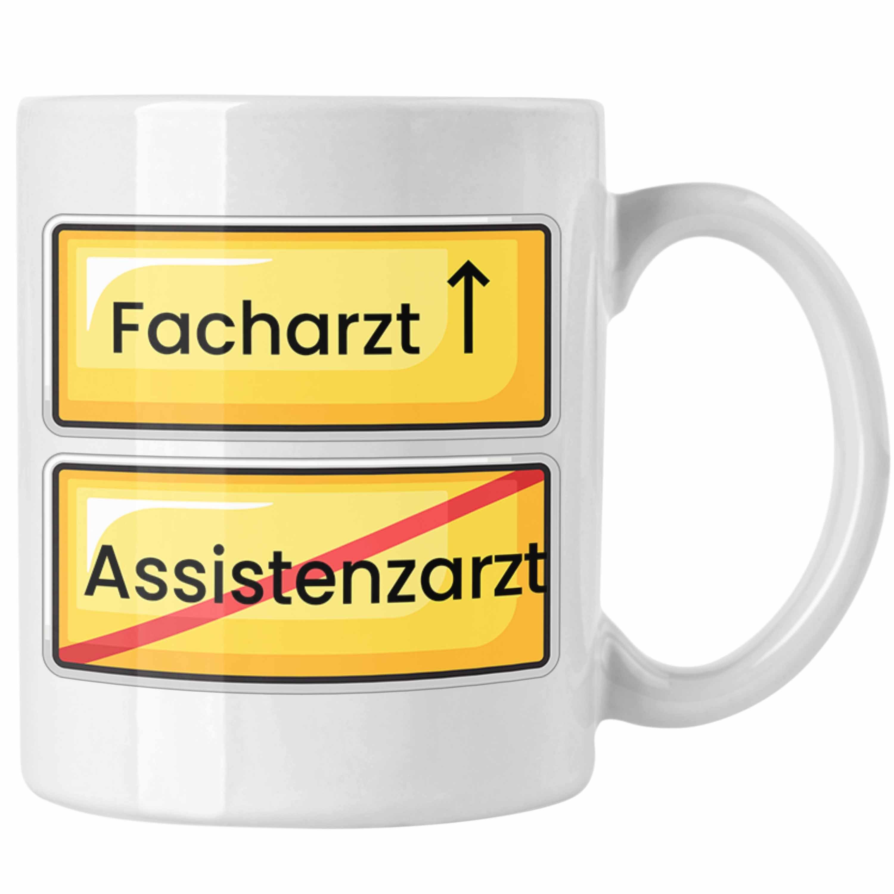 Trendation Tasse Endlich Facharzt Prüfung Kaffee Geschenk Weiss Tasse Bestanden Assistenzarzt