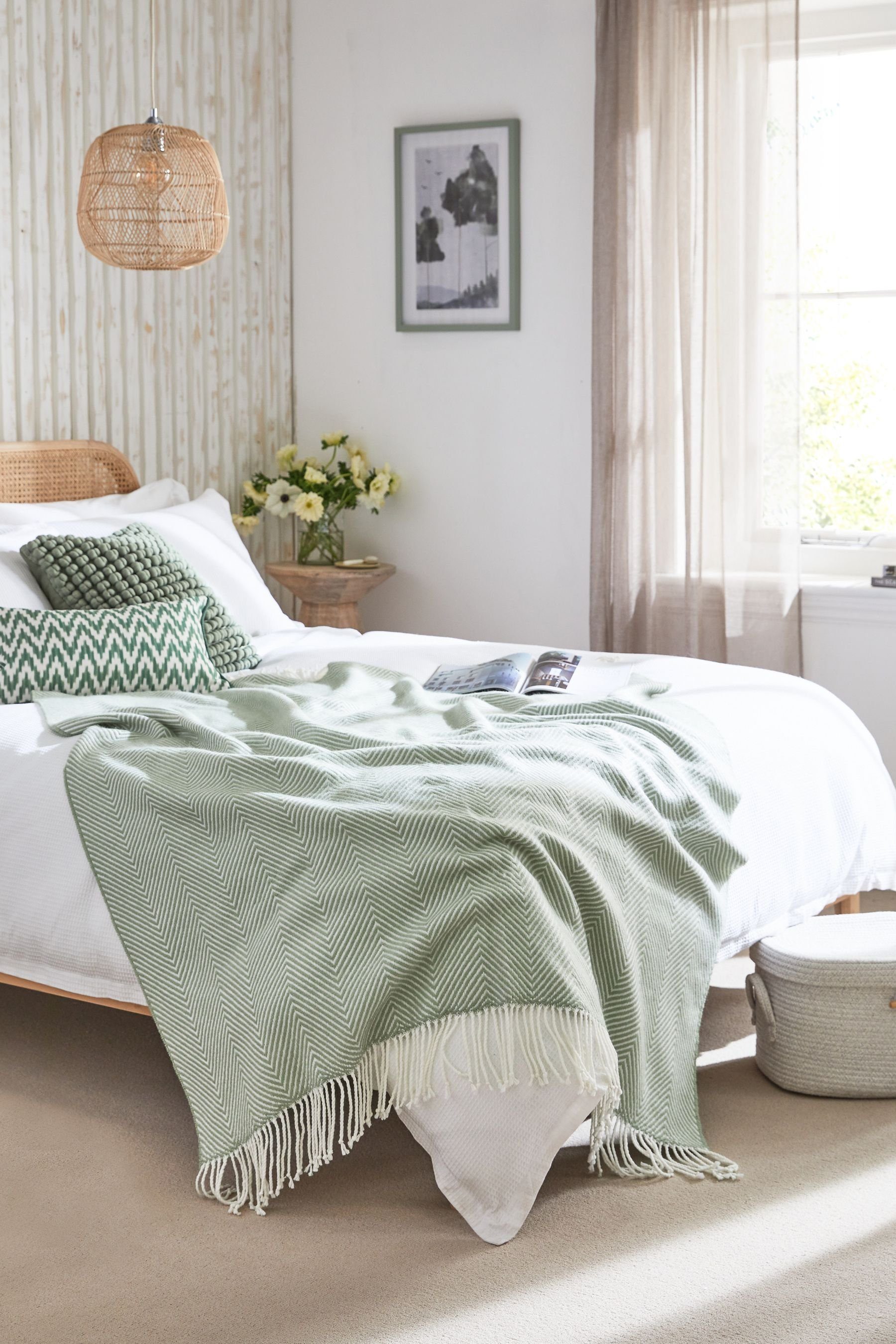 Next Tagesdecke Herringbone Throw Blanket günstig online kaufen