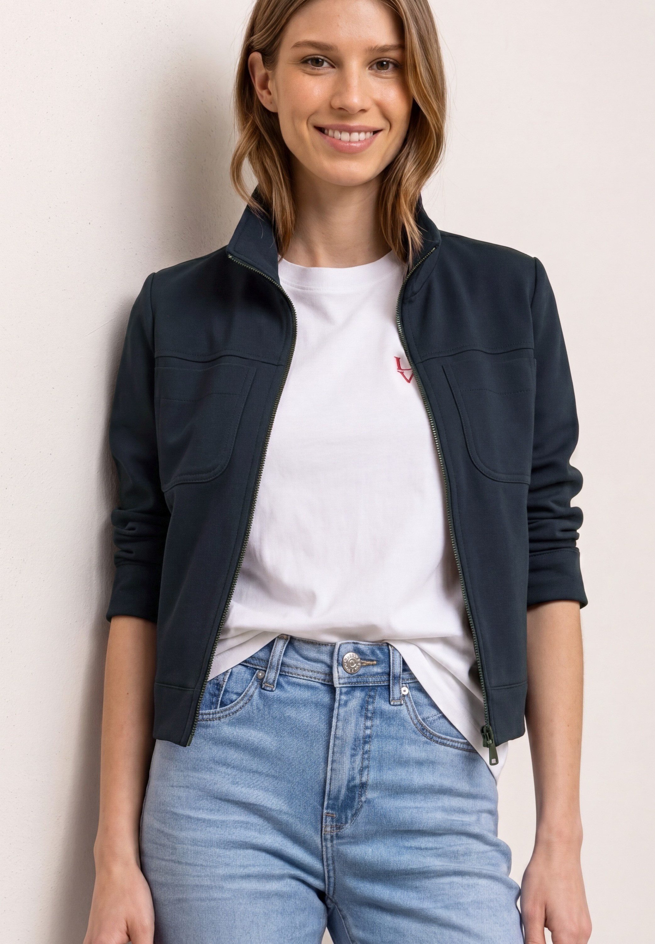 STREET ONE Blouson mit Zipper und Brusttaschen