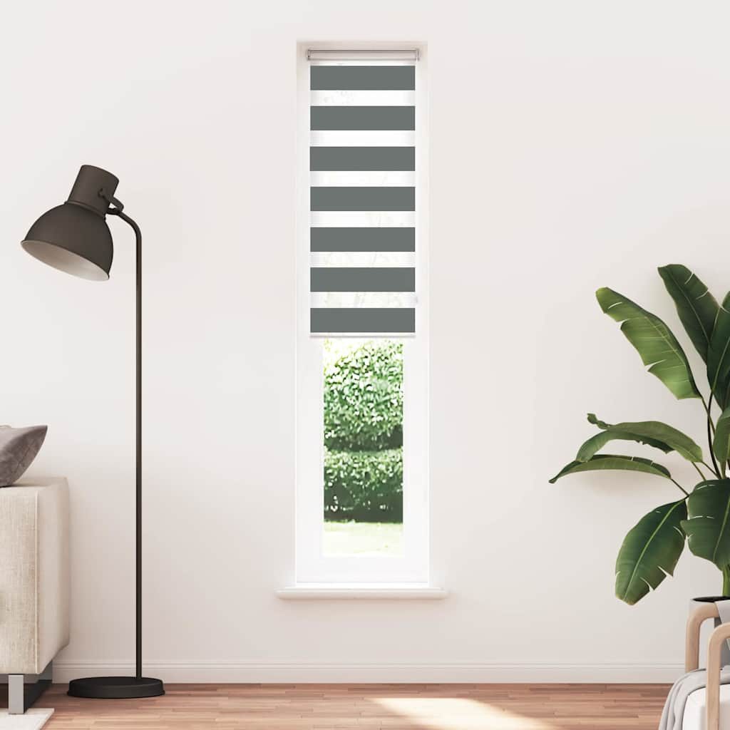 Verdunklungsrollo, vidaXL, Zebrarollo Schwarz 120x100 cm günstig online kaufen