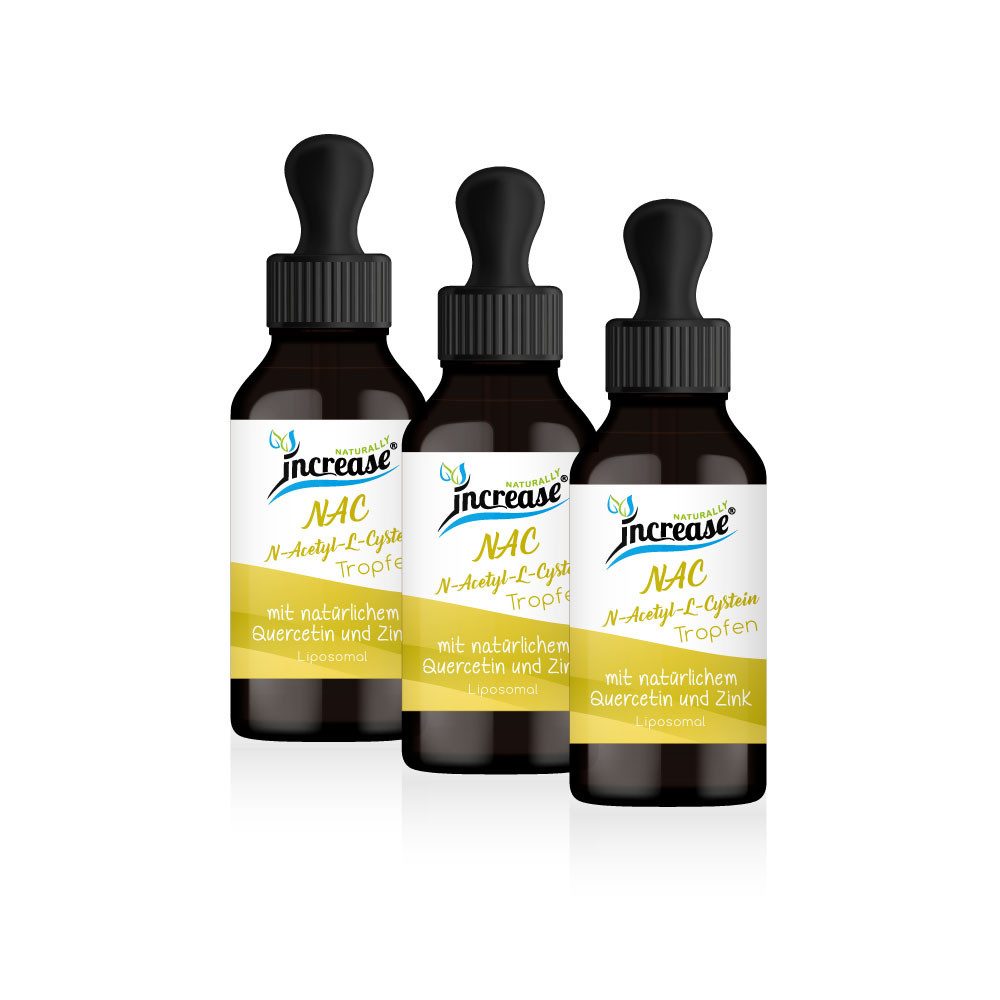 increase NATURALLY Nimm 3, zahl 2 Liposomales NAC (N-Acetyl-L-Cystein) 2000mg pro Tag Tropfen, 180 ml