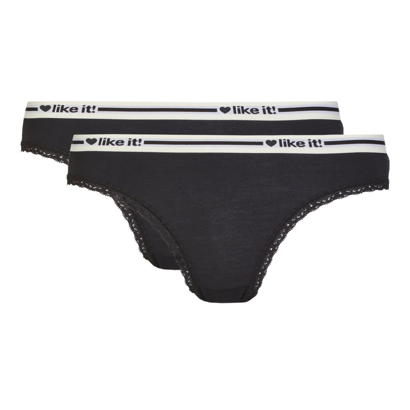 Slip like it! - Minislip Serie Ella 2er Pack (L Schwarz)