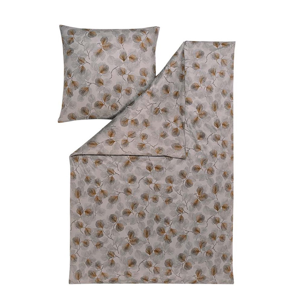 Estella Bettwäsche Estella Interlock Jersey Bettwäsche Rebecca 6897-810 Grau 135x200, 2 teilig