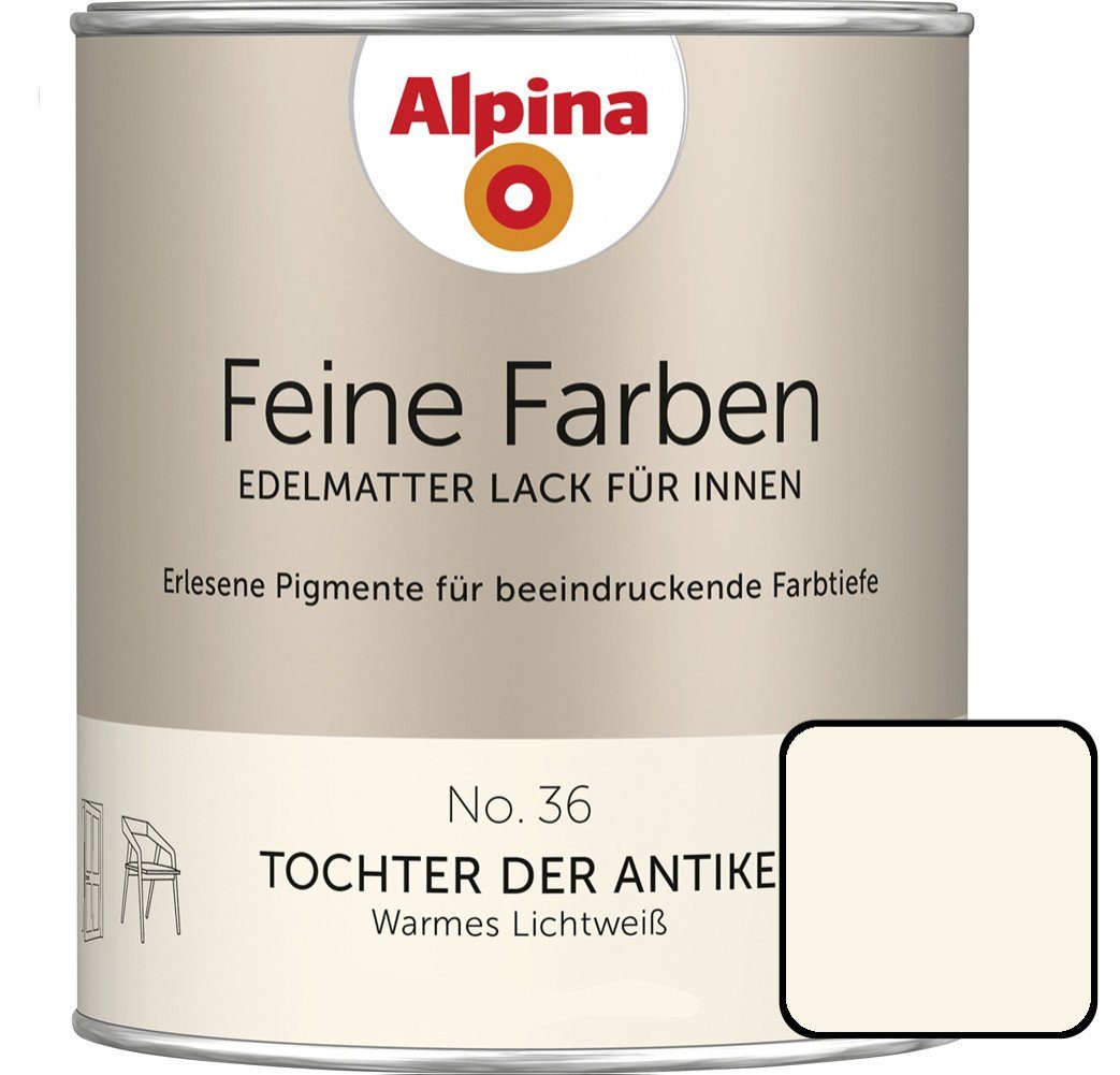 Alpina Wandfarbe Alpina Feine Farben Lack No. 36 Tochter der Antike