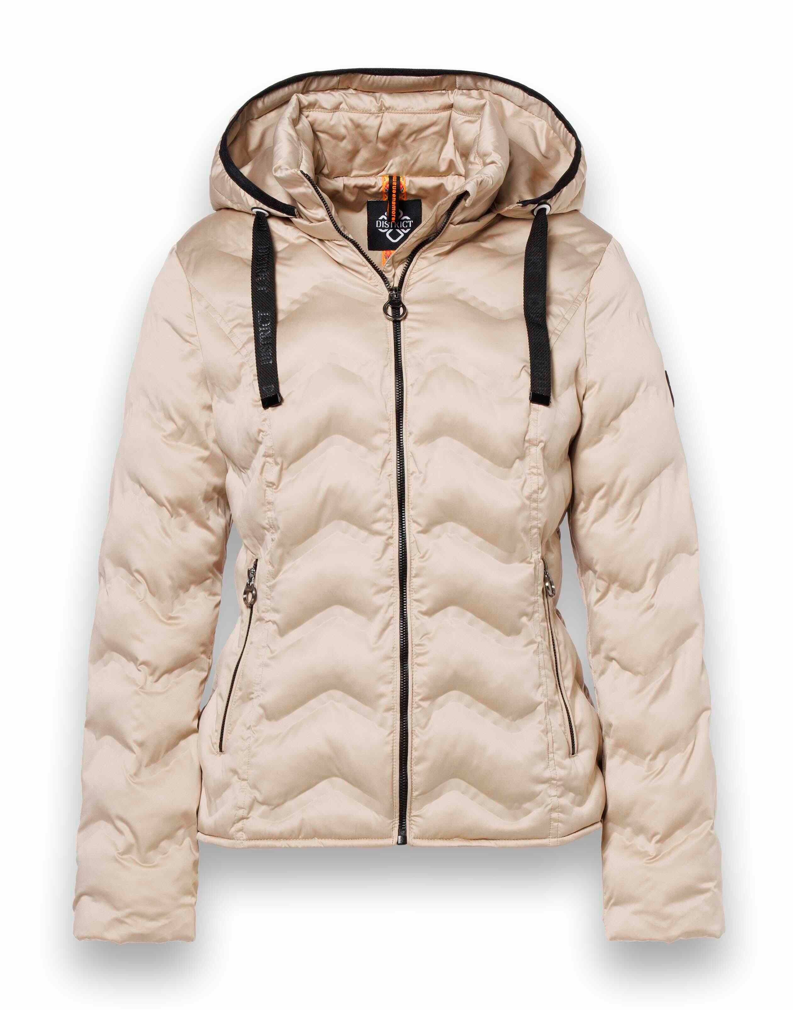District Winterjacke Snowbird (mit Kapuze, wasserabweisend) cream Damen
