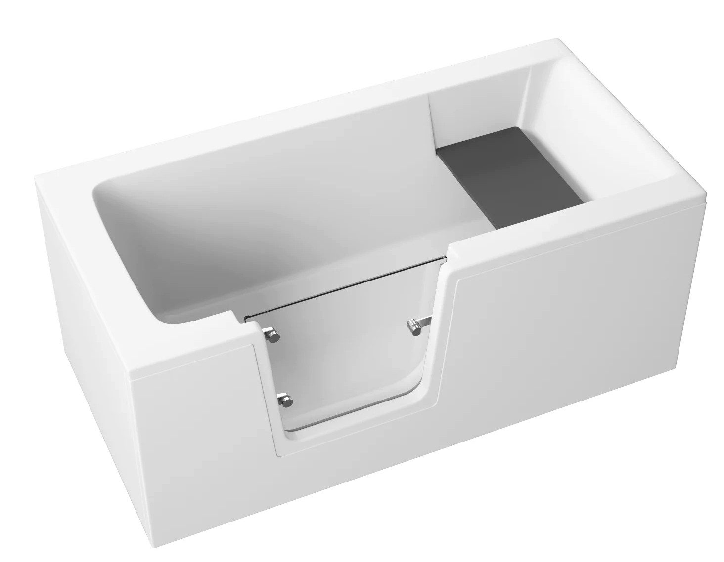 KOLMAN Badewanne Seniorenbadewanne Rechteck VOVO Links 140x70