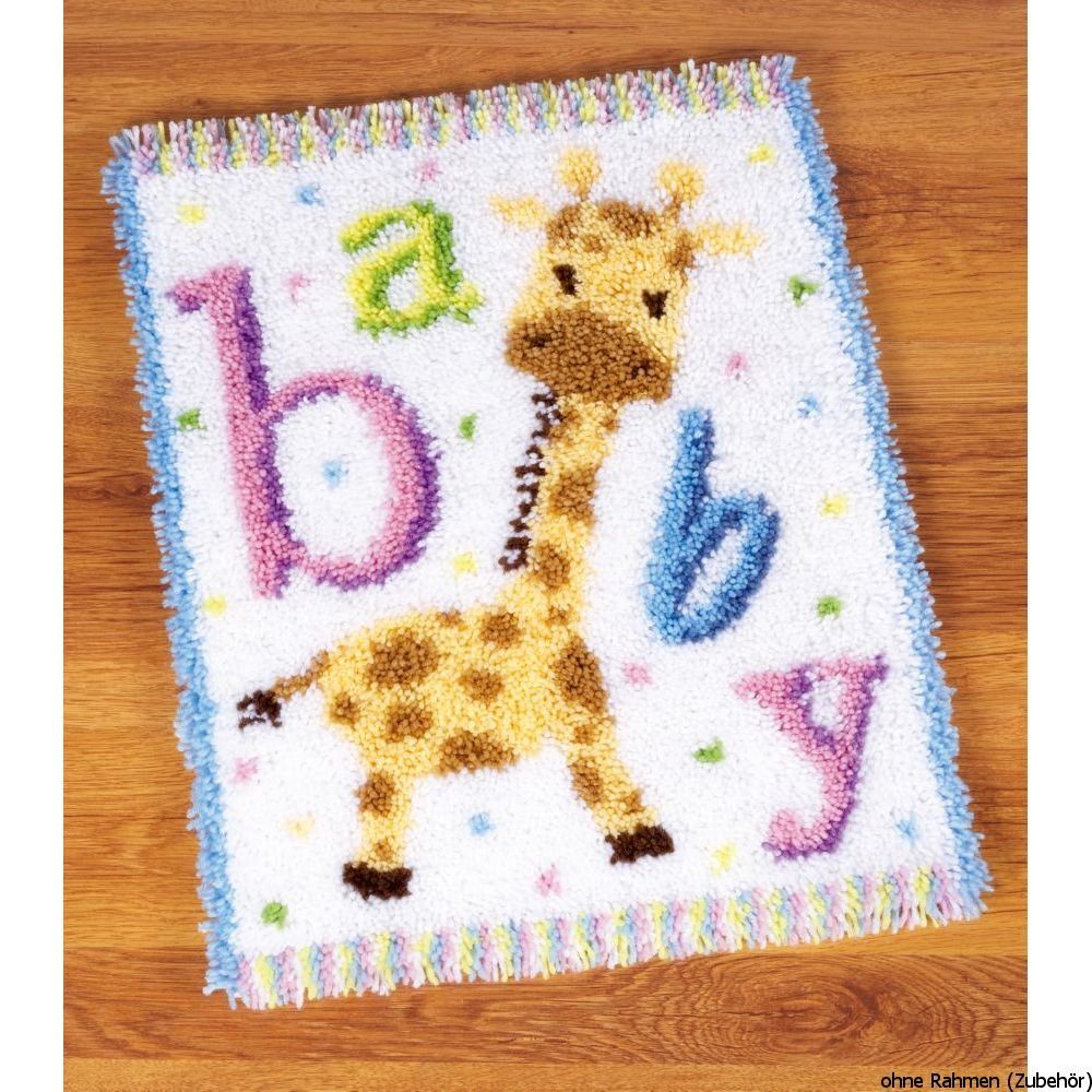 Vervaco Kreativset Vervaco Knüpfteppich "Baby Giraffe", (embroidery kit by Marussia)