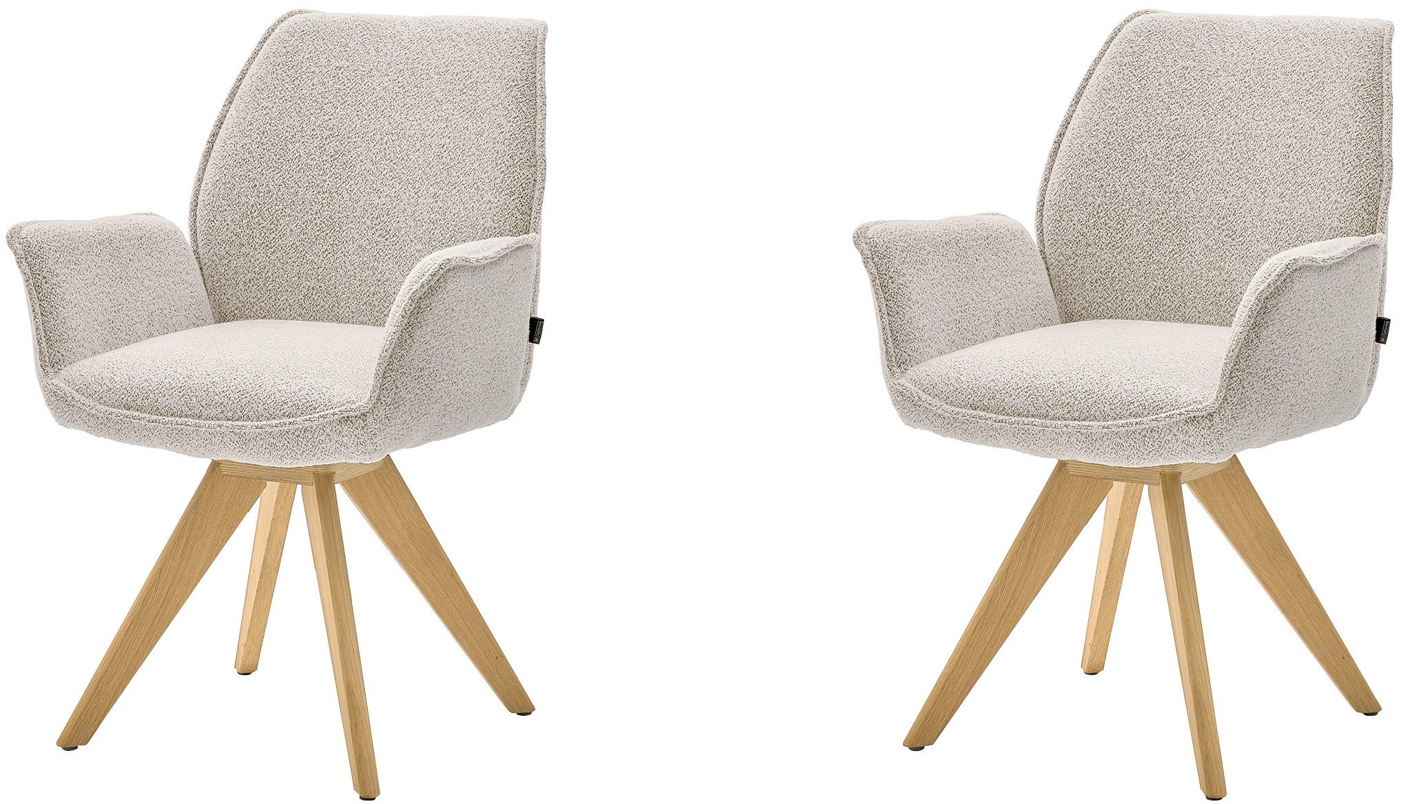 Musterring Esszimmerstuhl Tiama (Set, 2 St), Stativgestell Eiche massiv, 18 günstig online kaufen