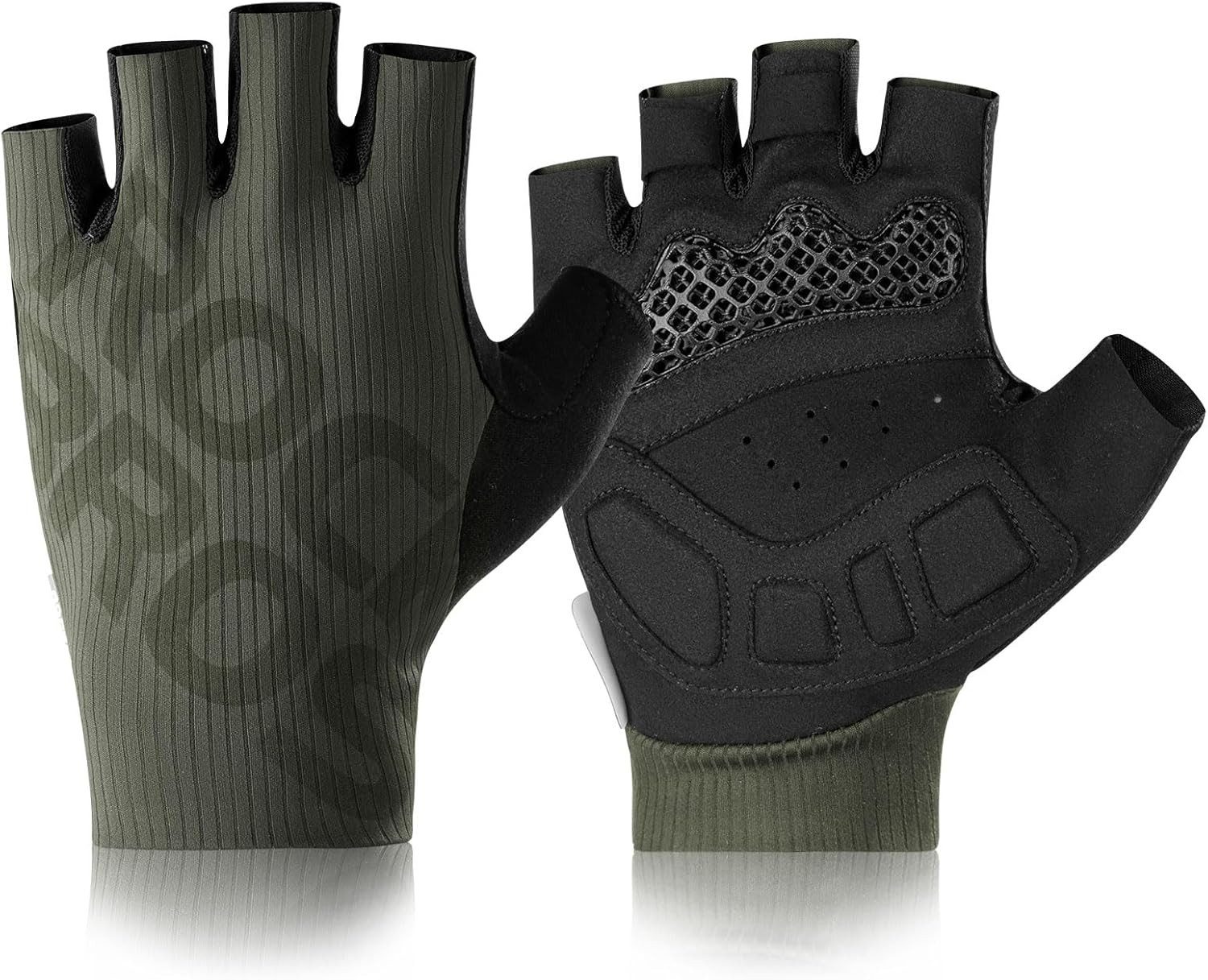 ROCKBROS Fahrradhandschuhe Unisex Halbfinger-Fahrradhandschuhe atmungsaktiv mit Polster