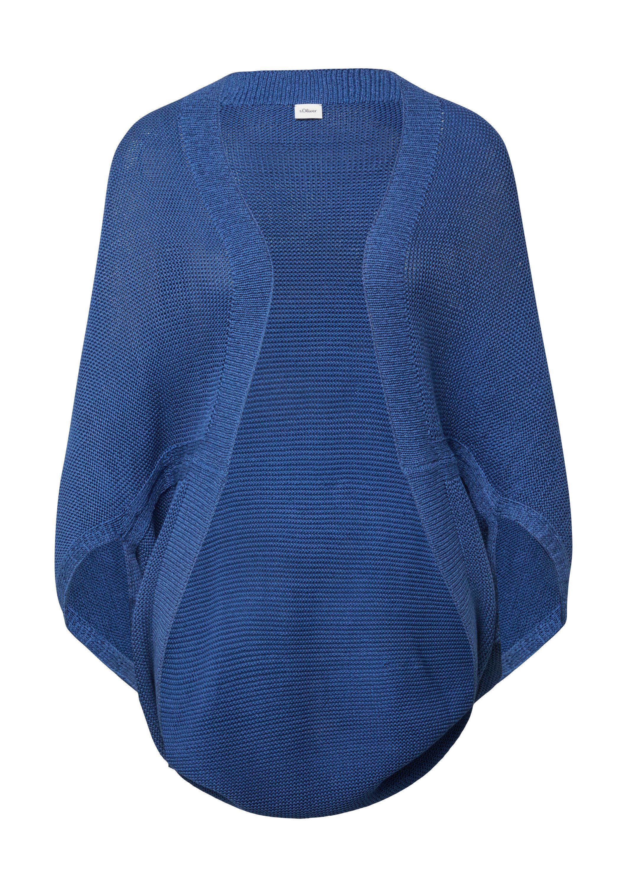 s.Oliver Poncho Indoor-Poncho Gestrickter Poncho im O-Shape