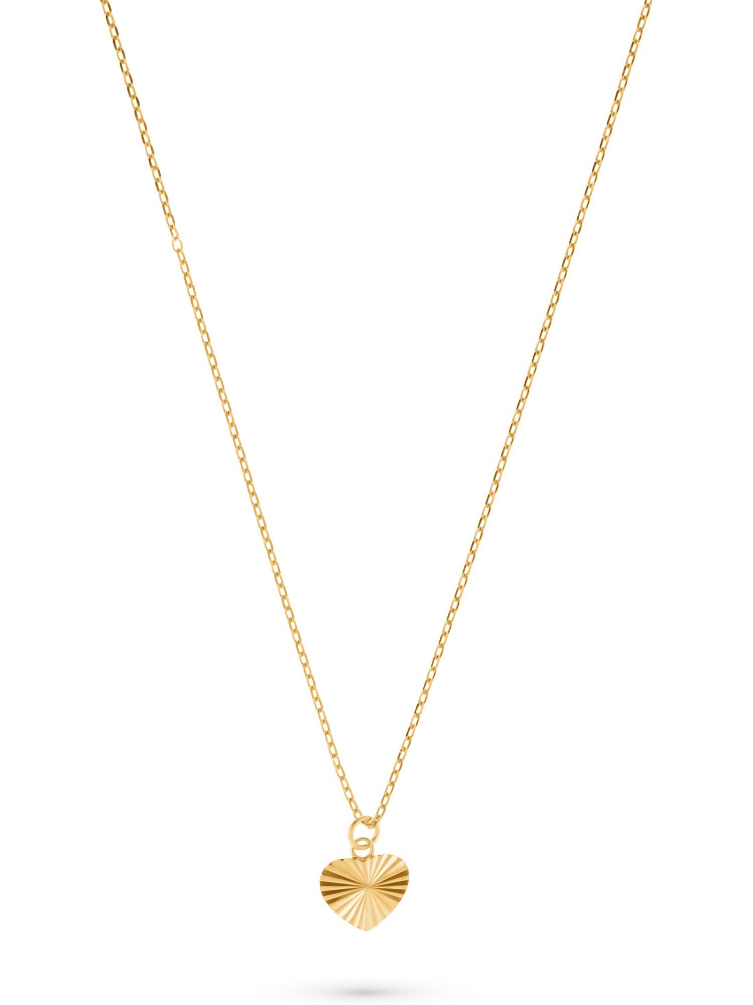 CHRIST Goldkette CHRIST Damen-Kette 375er Gelbgold Herz