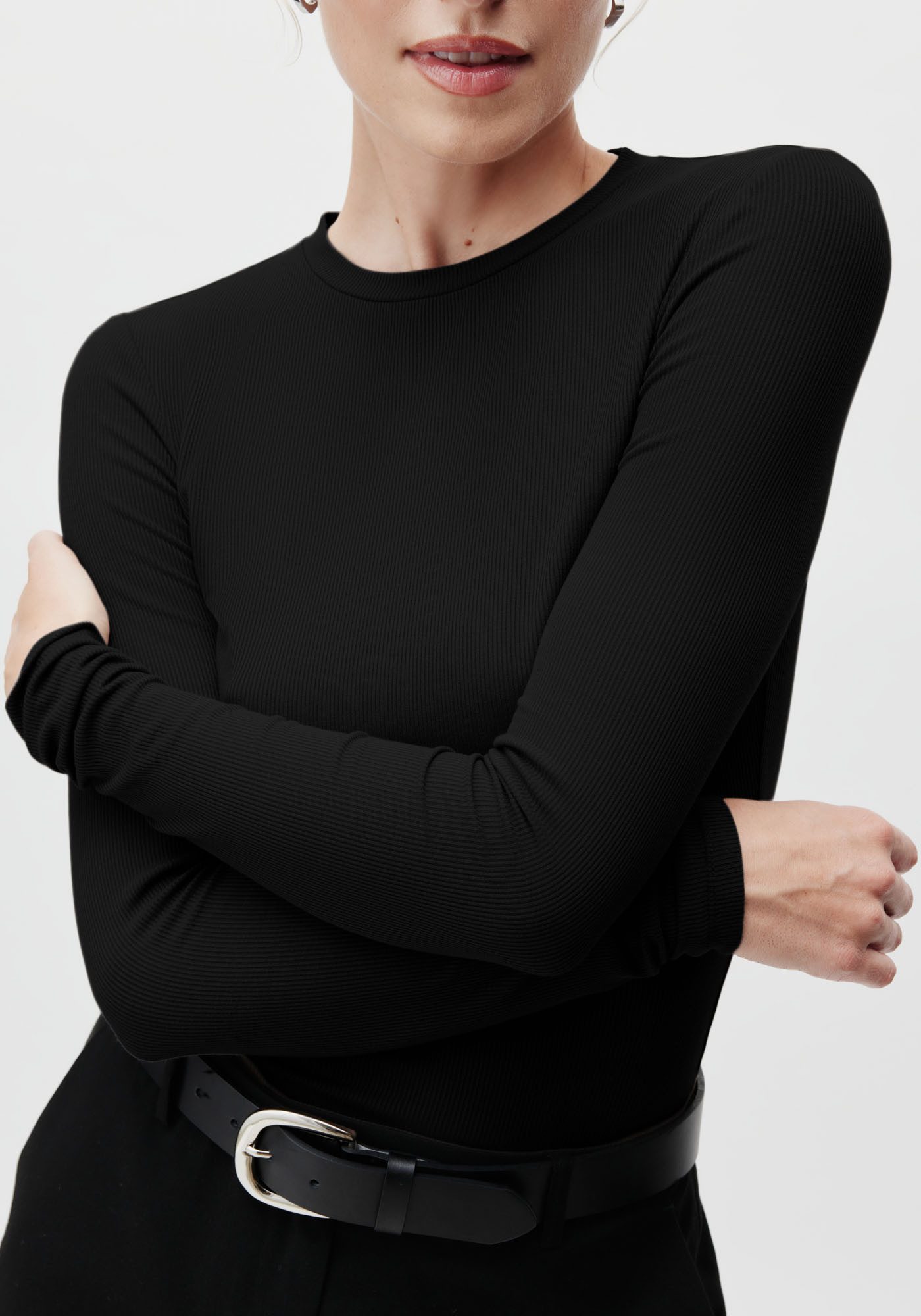 LeGer Longsleeve Cinzia, LeGer by Lena Gercke Rundhals, schmale Passform
