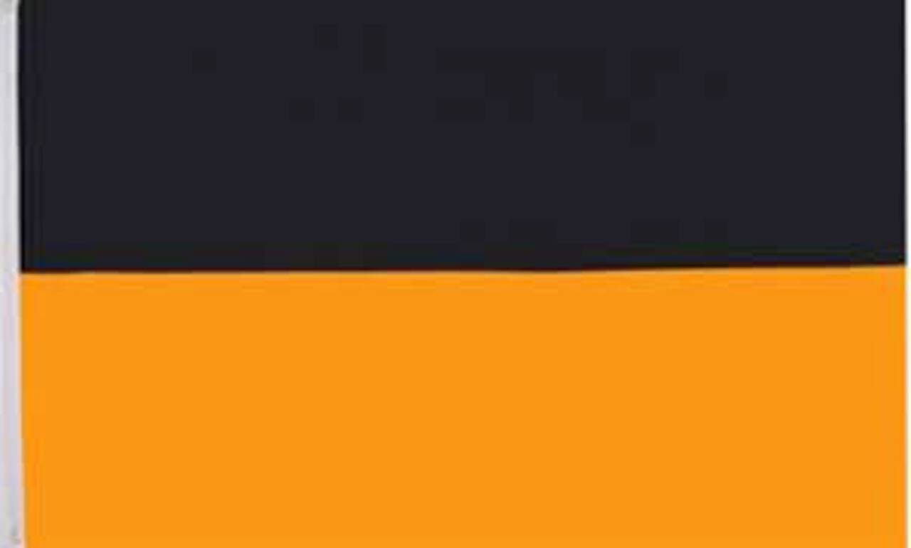 flaggenmeer Flagge Streifen Schwarz Orange 80 g/m²