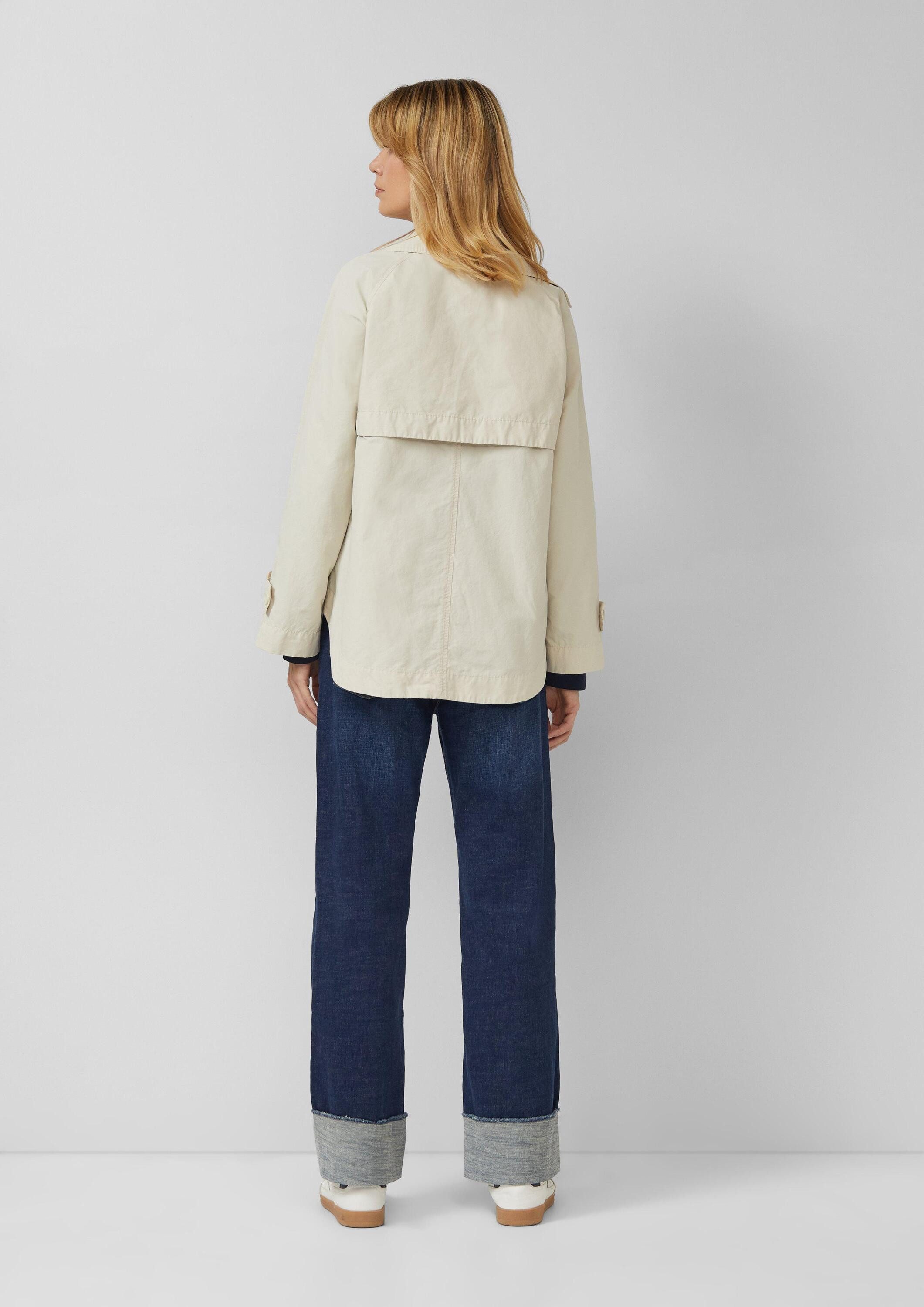 s.Oliver Funktionsjacke Outdoor-Jacke Cabanjacke im Relaxed Fit mit abgerundetem Saum