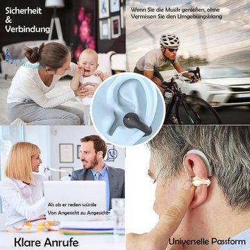Xmenha HiFi-Stereo-Sound In-Ear-Kopfhörer (Intuitive Touch-Steuerung und LED-Anzeige für einfache Bedienung: Musikwiedergabe, Anrufe, Lautstärkeregelung und mehr mit nur einem Fingertipp., Lang anhaltende Leistung und einfache Bedienung mit Touch-Steuerung)