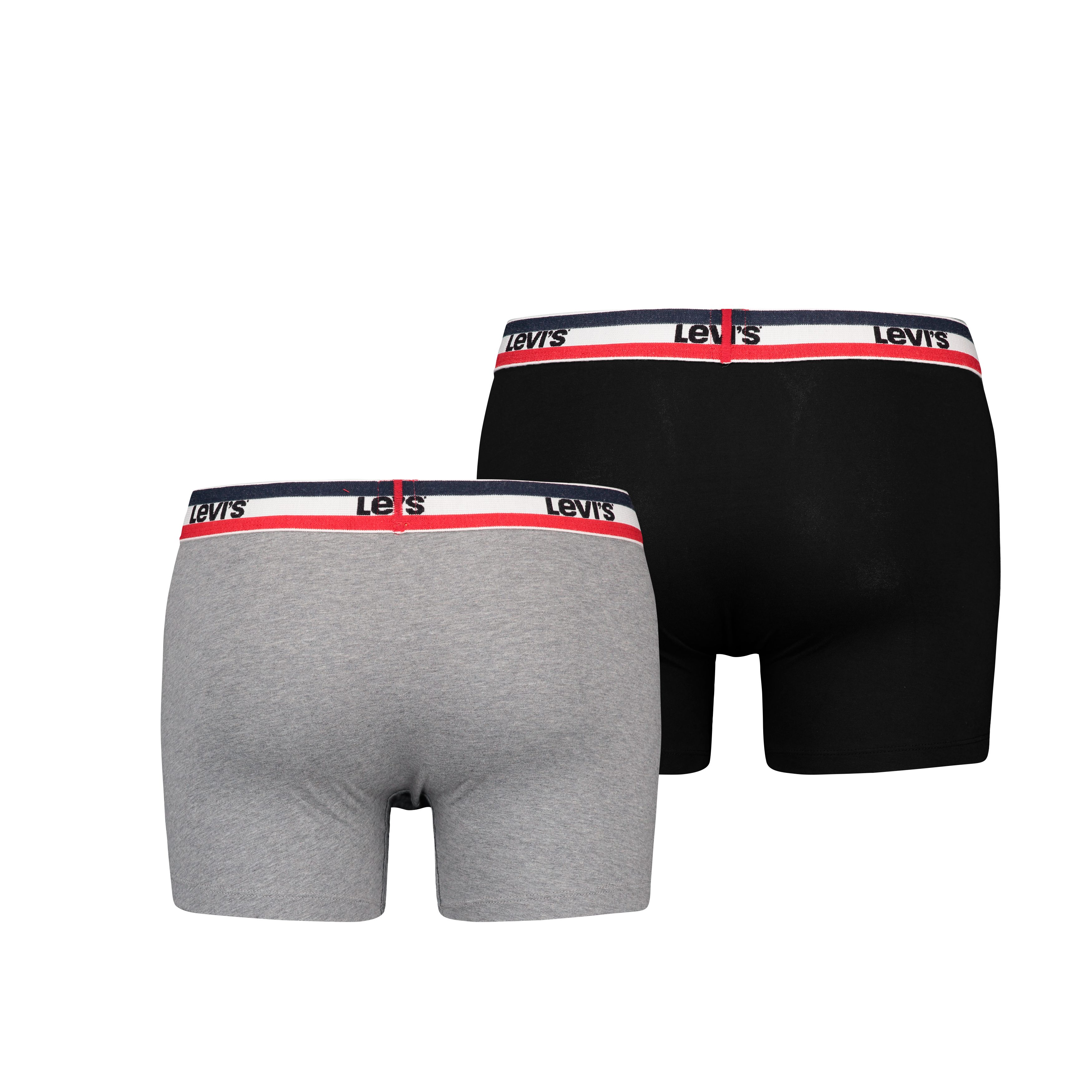 Levi's® Boxershorts LEVIS MEN SPW LOGO BOXER BRIEF ORG 2P (Packung, 2er Pack) mit breitem Logobund