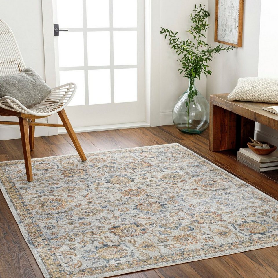 Teppich Traditional, Surya, rechteckig, Höhe: 10 mm, geeignet als  Küchenteppich