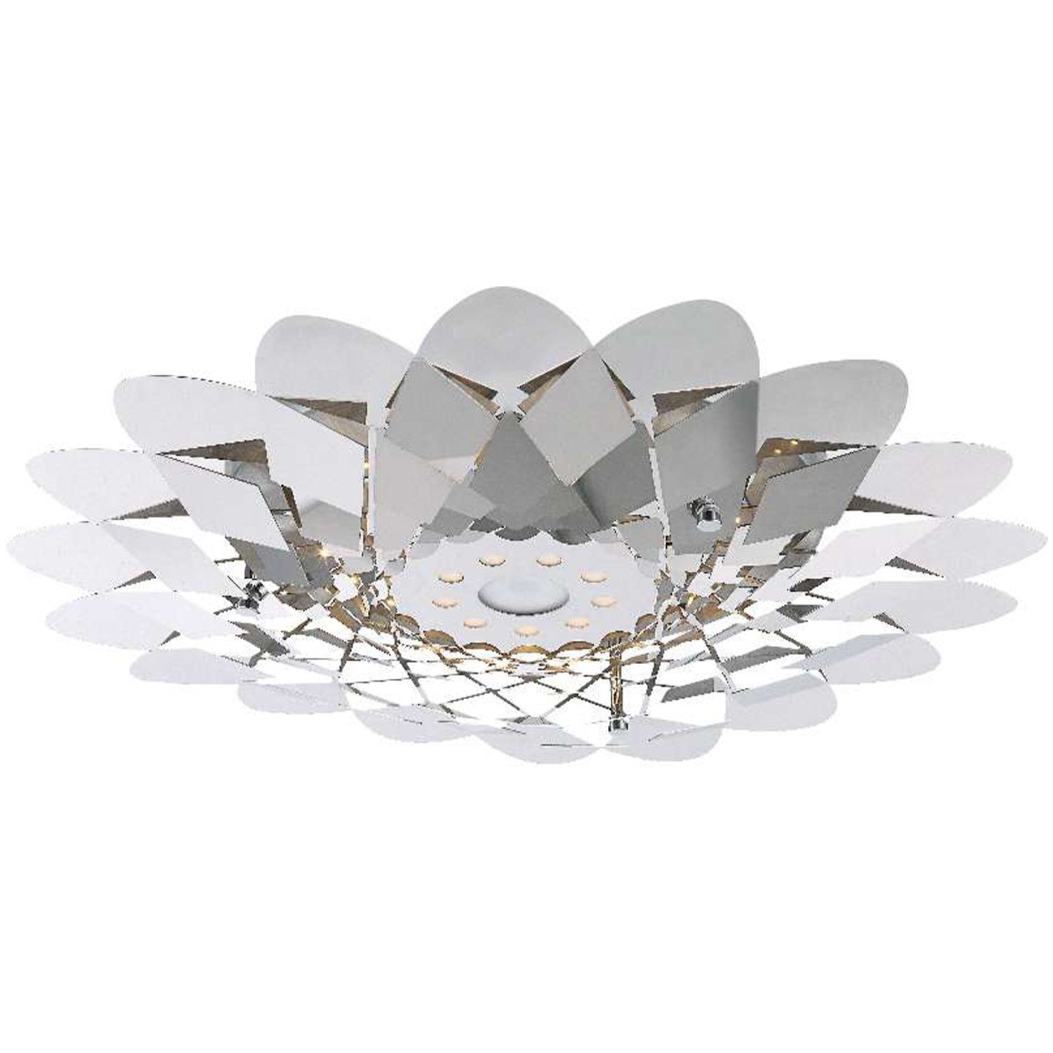 Deckenleuchte Deckenleuchte LED Wohnzimmer Deckenlampe Schlafzimmer Edelstahl 50cm