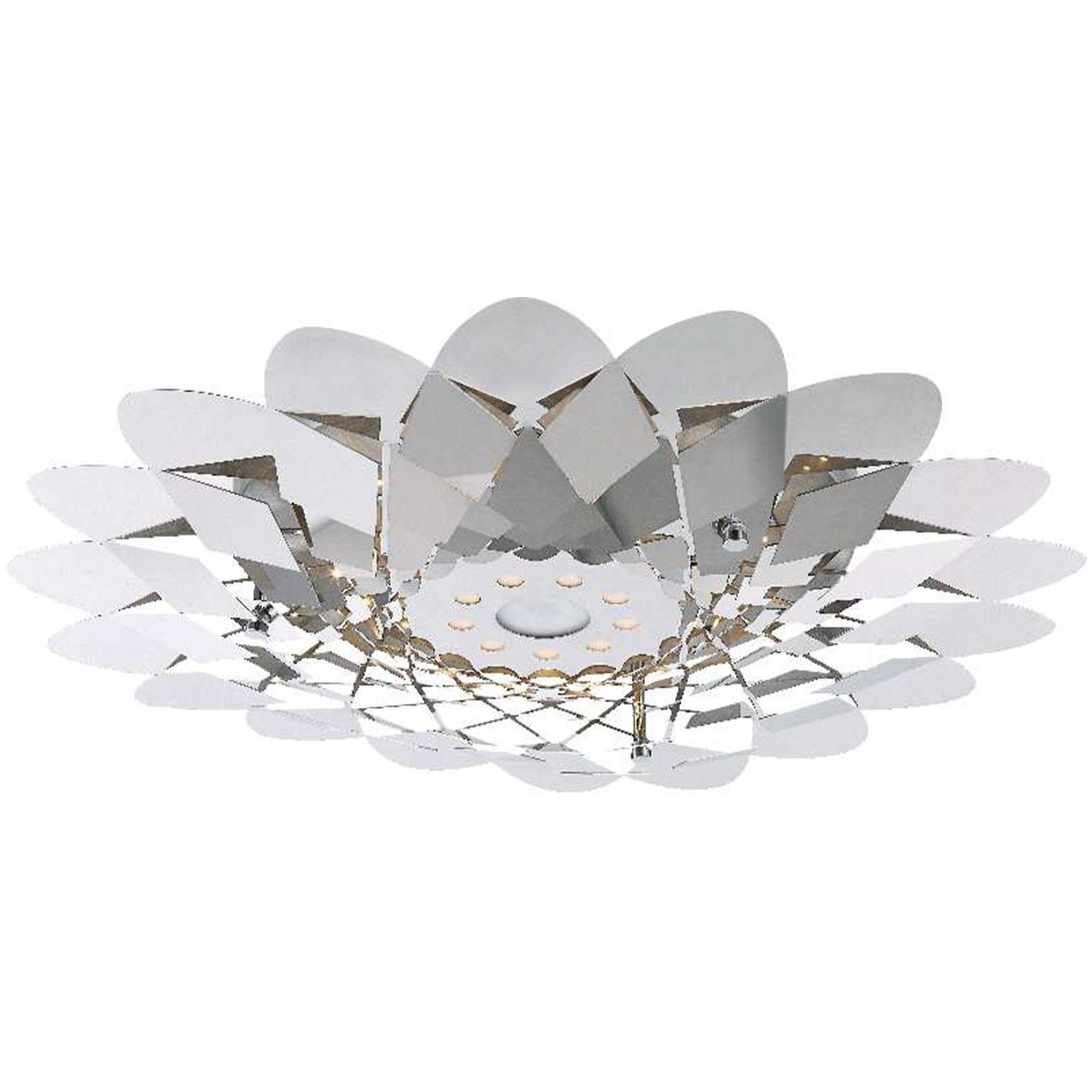 Globo Deckenleuchte GLOBO Deckenleuchte LED Wohnzimmer Deckenlampe Schlafzimmer Edelstahl