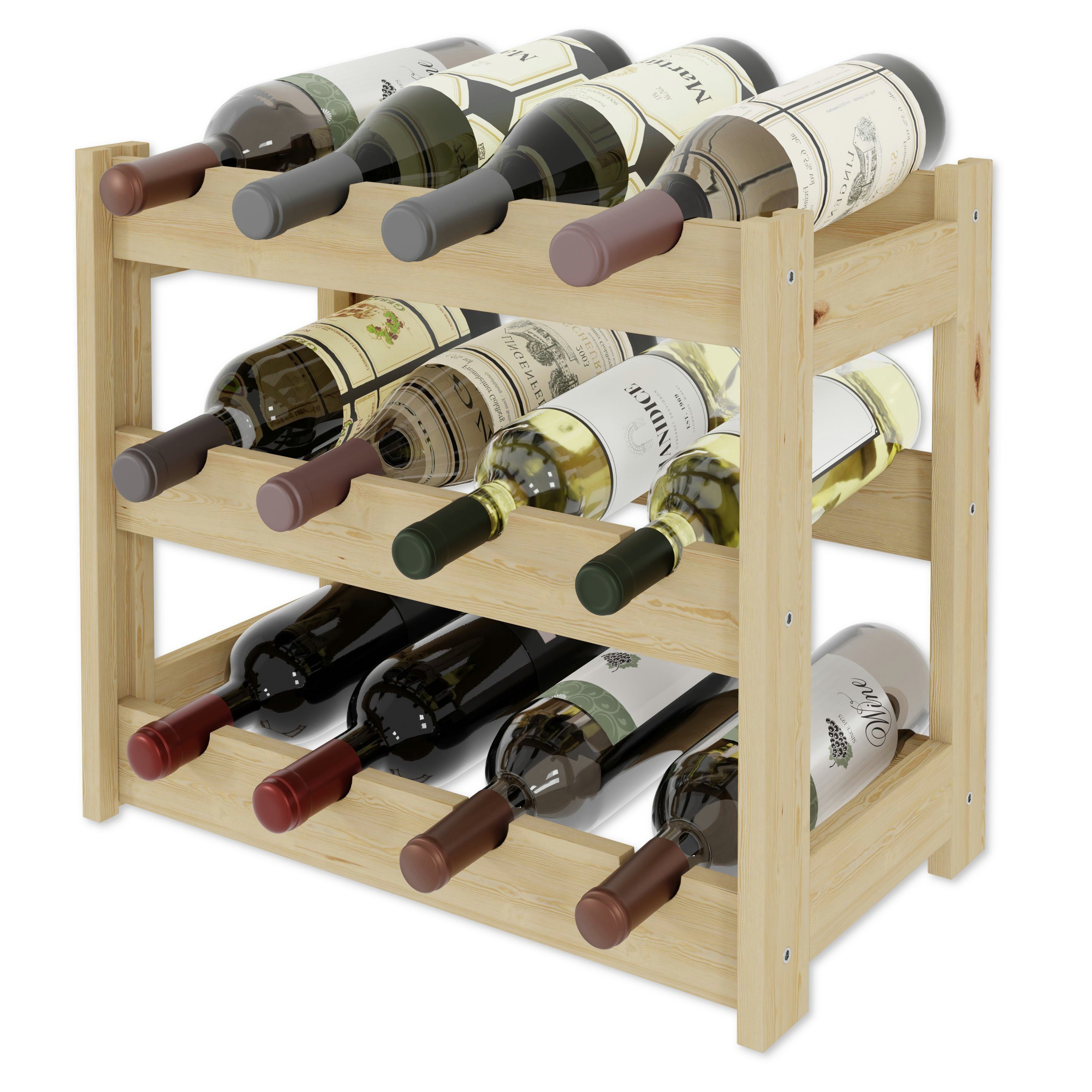Lenmar Weinregal Lenmar Weinregal Weinregal Holz Flaschenregal für 12 - 91 günstig online kaufen